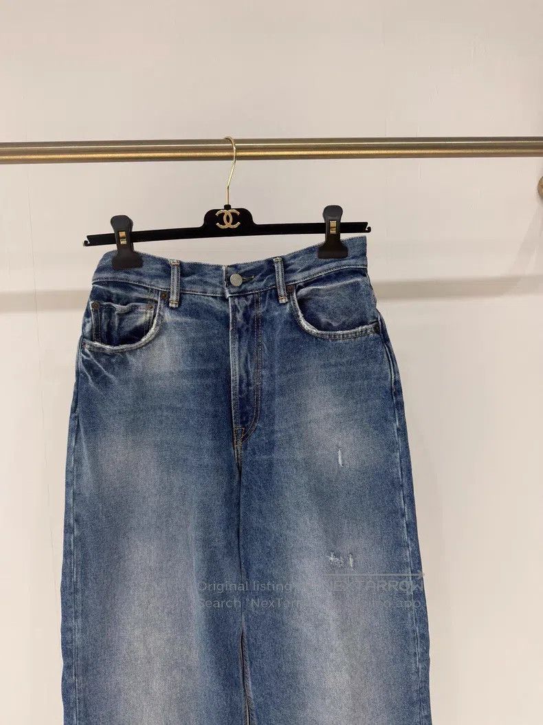 Acne Studios Acne Studios 25 Tapered Denim Pants with Wear Effect Size US 30 / EU 46 - 3 Thumbnail
