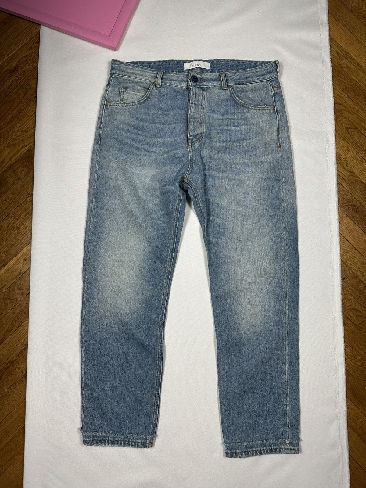 Haikure Haikure Tokyo Slim Crop Roki Denim Used Pocket Pants Jeans Size 32" / US 10 / IT 46 - 5 Thumbnail