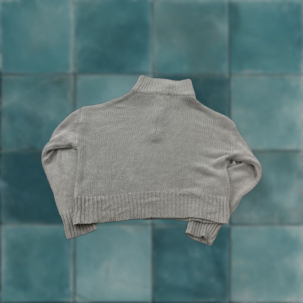 Vintage Heritage Sweater S Small Beige 1/4 Zip Cropped Knit Collared Long Sleeve Womens Size S / US 4 / IT 40 - 1 Thumbnail