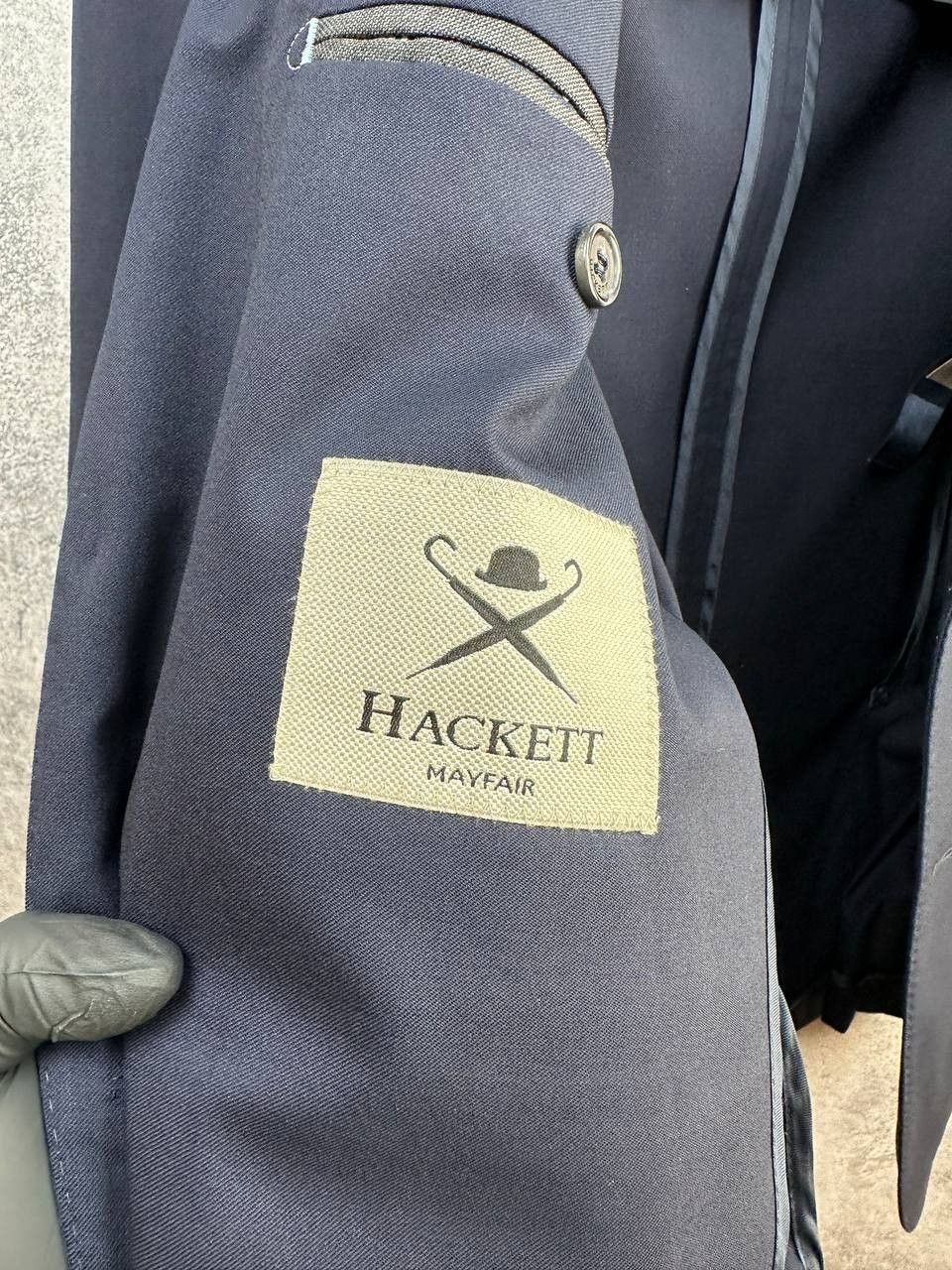 Hackett × Loro Piana Hackett Mayfair x Loro Piana Navy Stretch Wool Blazer Jacket Size 48L - 10 Thumbnail