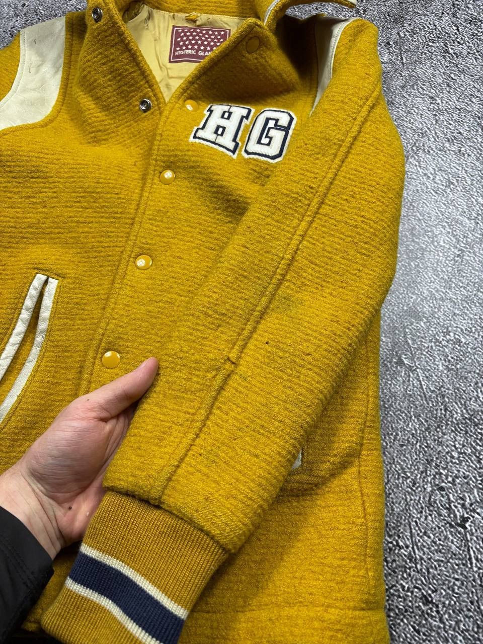 Hysteric Glamour Vintage 80s Hysteric Glamour Heavy Wool Varsity Jacket Size S / US 4 / IT 40 - 11 Thumbnail