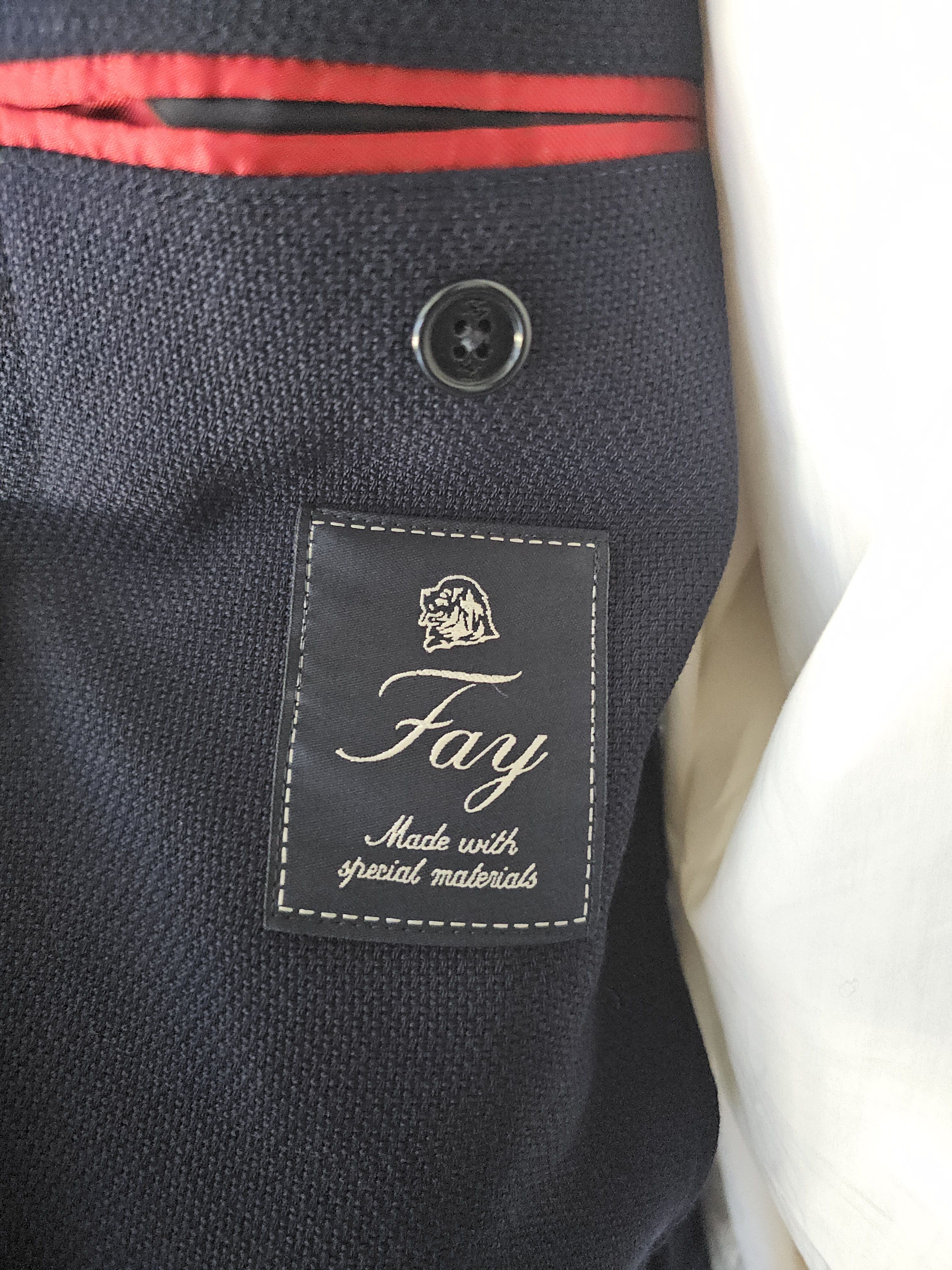 Fay NWT Fay Wool Blazer Unlined Size 56 Navy Size 46R - 8 Thumbnail