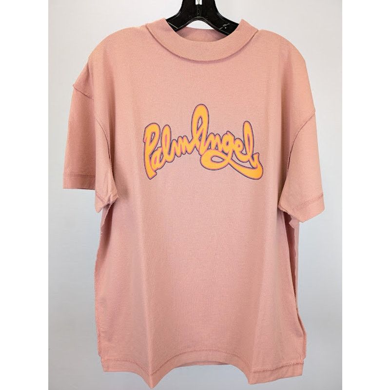 Palm Angels o1rshd1 Seasonal Logo Insideout T-Shirt in Pink / Orange Size US M / EU 48-50 / 2 - 2 Thumbnail