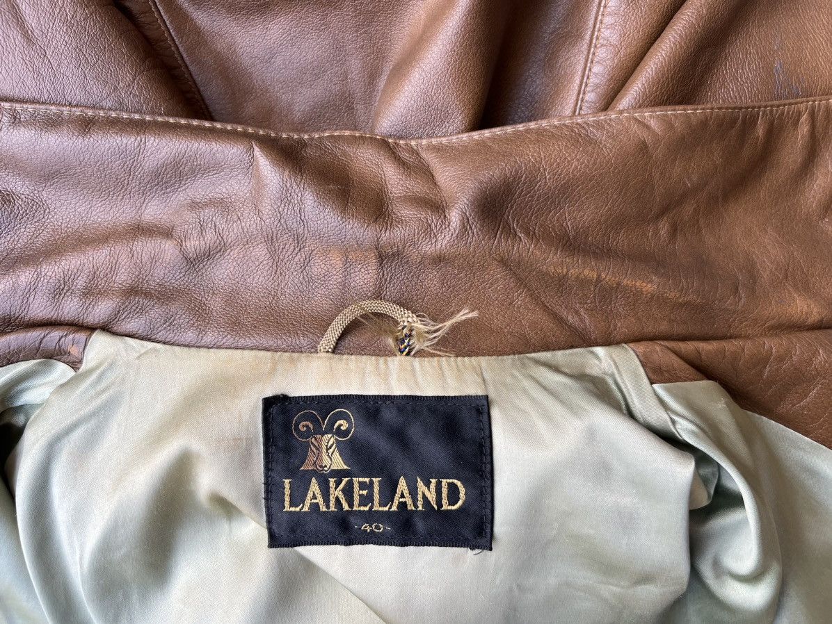 Leather Vintage 60s 70s Lakeland Patina Brown Trucker Leather Jacket Size US M / EU 48-50 / 2 - 23 Thumbnail