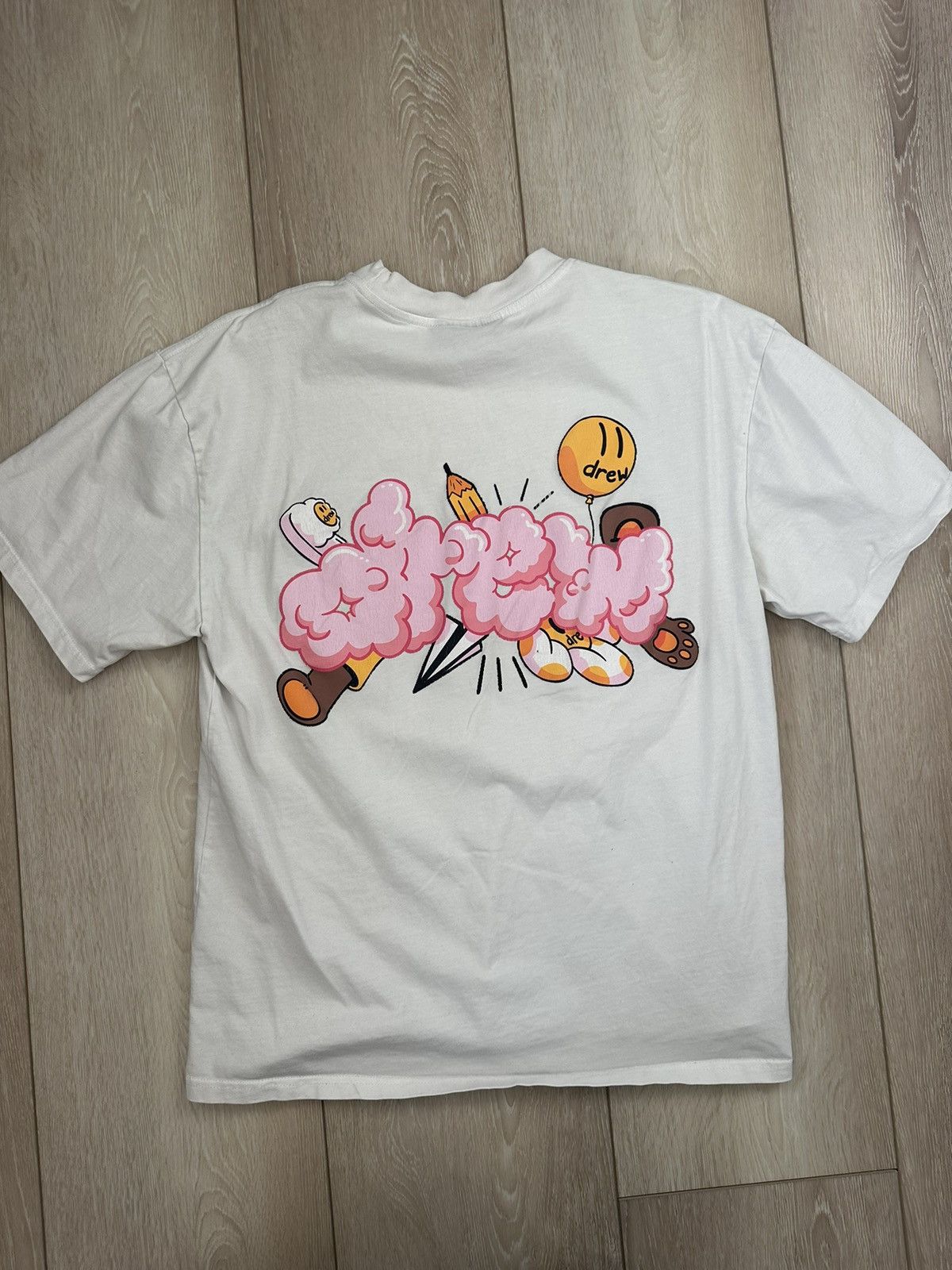 Drew House Drew House Doodle Joy SS Tee (White) Size US M / EU 48-50 / 2 - 4 Thumbnail