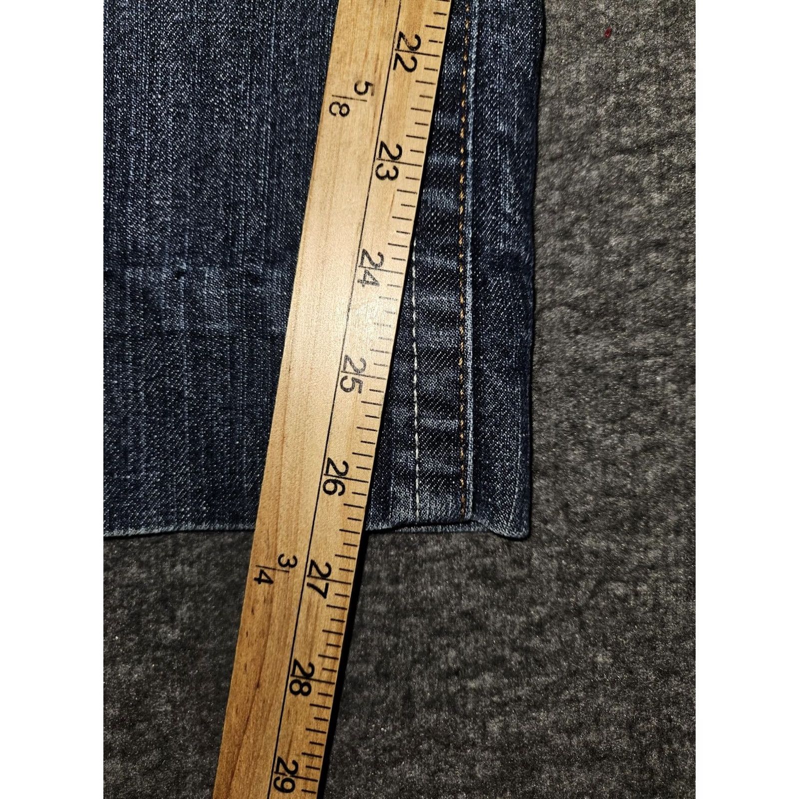 L.E.I. l.e.i. Ashley Jeans Womens 15 Short Blue Low Rise Bootcut Embroidered Pockets Jeans Size 36" / US 14 / IT 50 - 7 Thumbnail