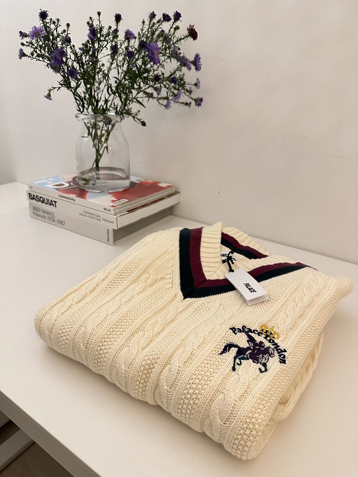 Palace Palace Ecru Cricket Jumper Size US M / EU 48-50 / 2 - 5 Thumbnail