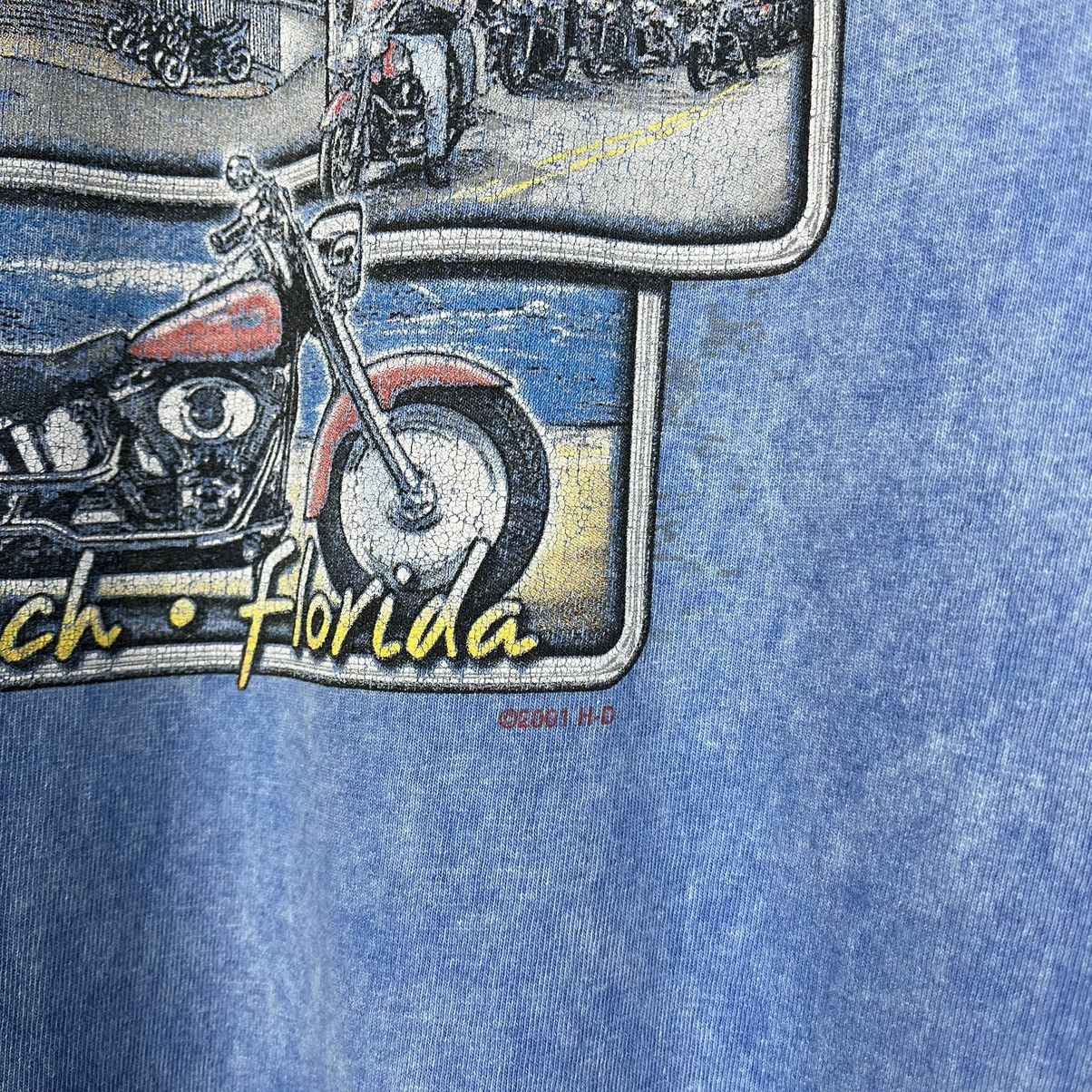 Harley Davidson Vintage Harley Davidson Daytona biker washed rare tee 2001 Size US XL / EU 56 / 4 - 5 Thumbnail