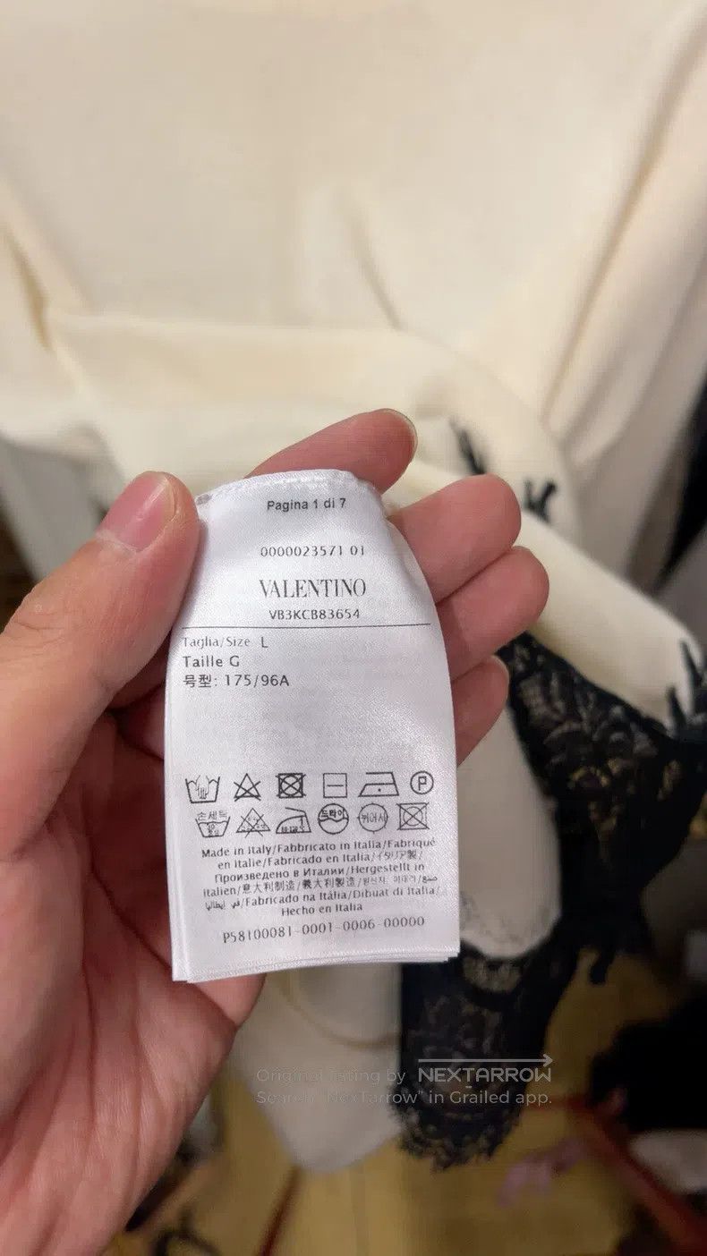 Valentino Valentino White lace patchwork knit Size L / US 10 / IT 46 - 3 Thumbnail