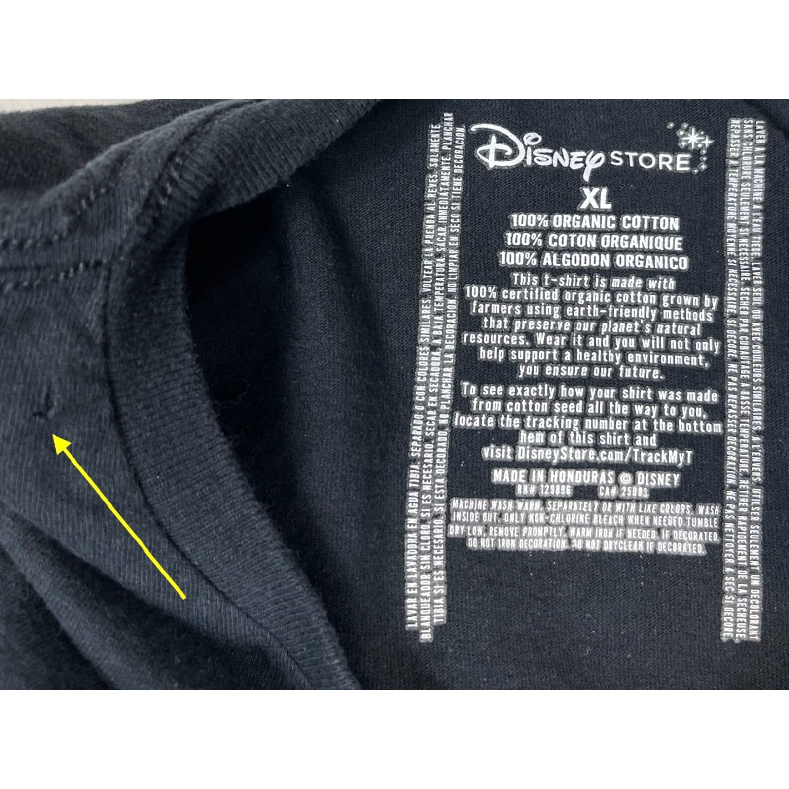 Disney Disney Store Mickey Mouse T-Shirt Men’s XL Organic Cotton Black Crew Neck Short Sleeve Adult Regular Shirt Size US XL / EU 56 / 4 - 4 Thumbnail