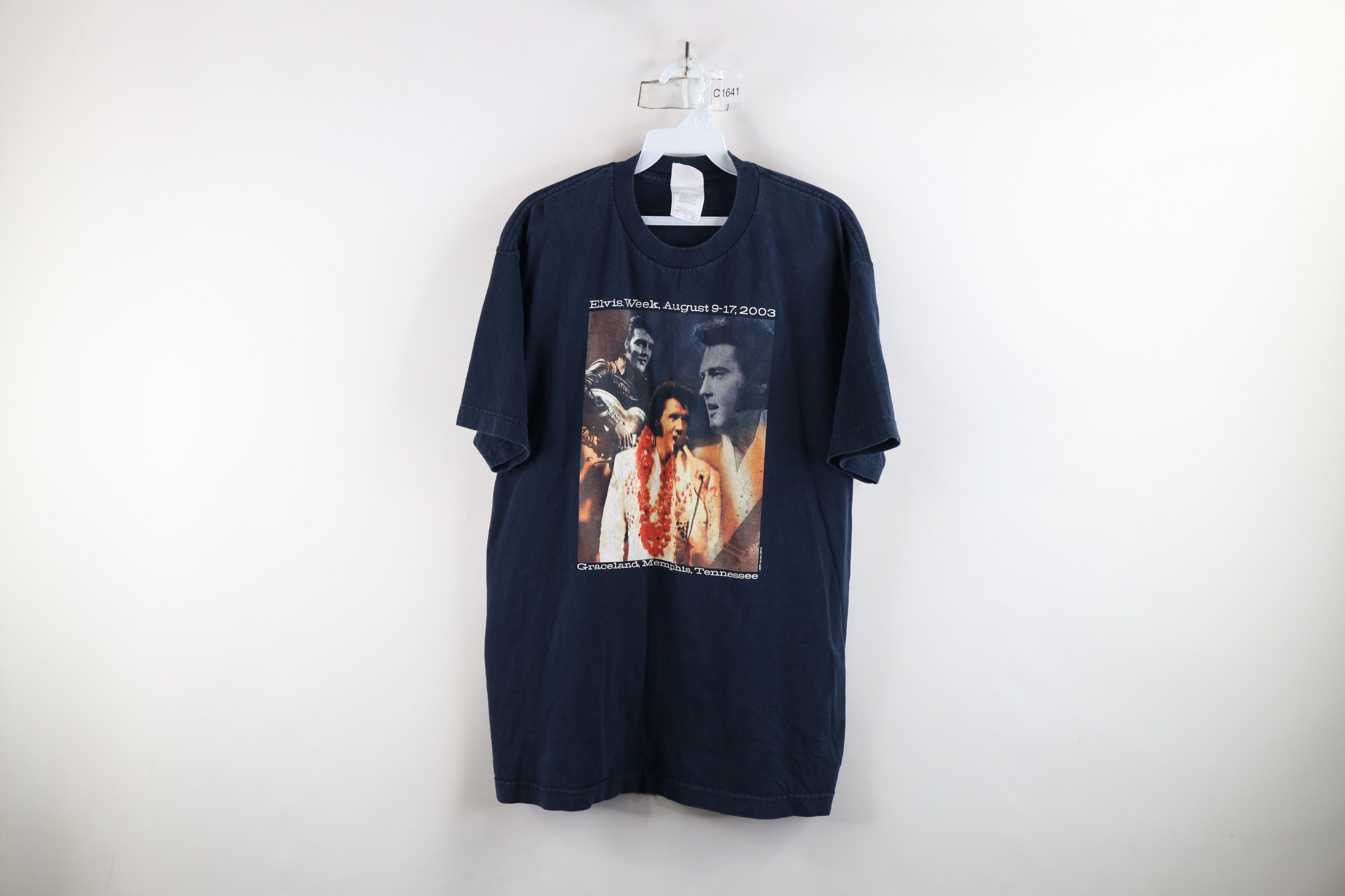 Vintage Vintage Y2K 2003 Spell Out Elvis Week Elvis Presley T-Shirt Size US L / EU 52-54 / 3 - 1 Thumbnail