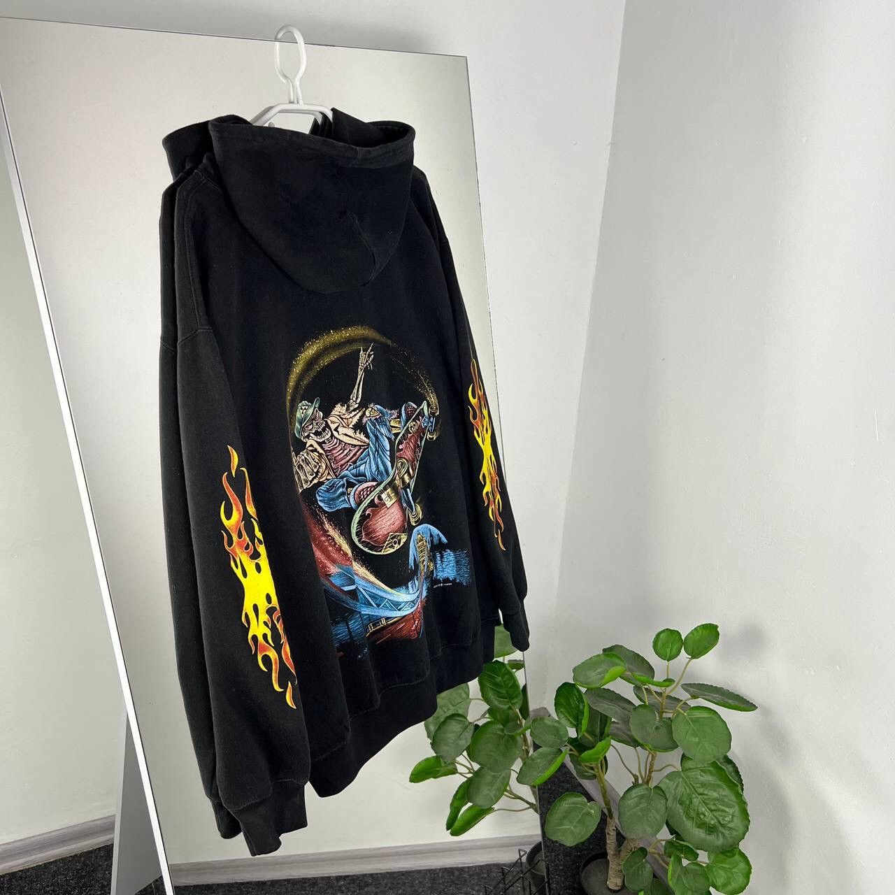 Vintage Y2k Skate Big Logo Baggy Fit Hoodie Vintage Size US XXL / EU 58 / 5 - 2 Thumbnail