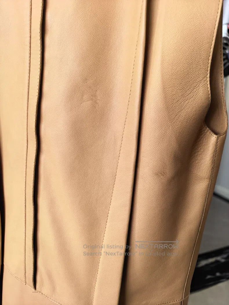 Loewe Loewe Short Sleeve Leather Skirt, Lambskin, Suede Lining Size XS / US 0-2 / IT 36-38 - 8 Thumbnail