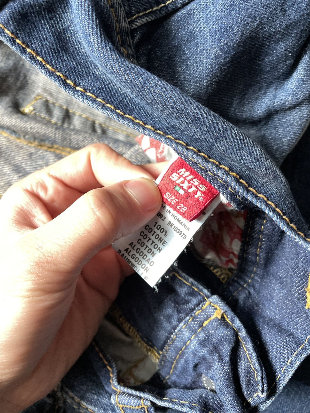 Miss Sixty 2000s Miss Sixty Jeans Vintage Lightwash Denim Pants Y2K 28 Size 28" / US 6 / IT 42 - 10 Thumbnail