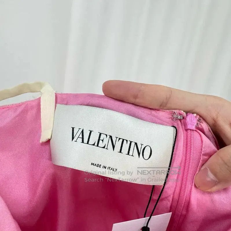 Valentino Valentino Pink Silk Floral Summer Dress . Size M / US 6-8 / IT 42-44 - 6 Thumbnail