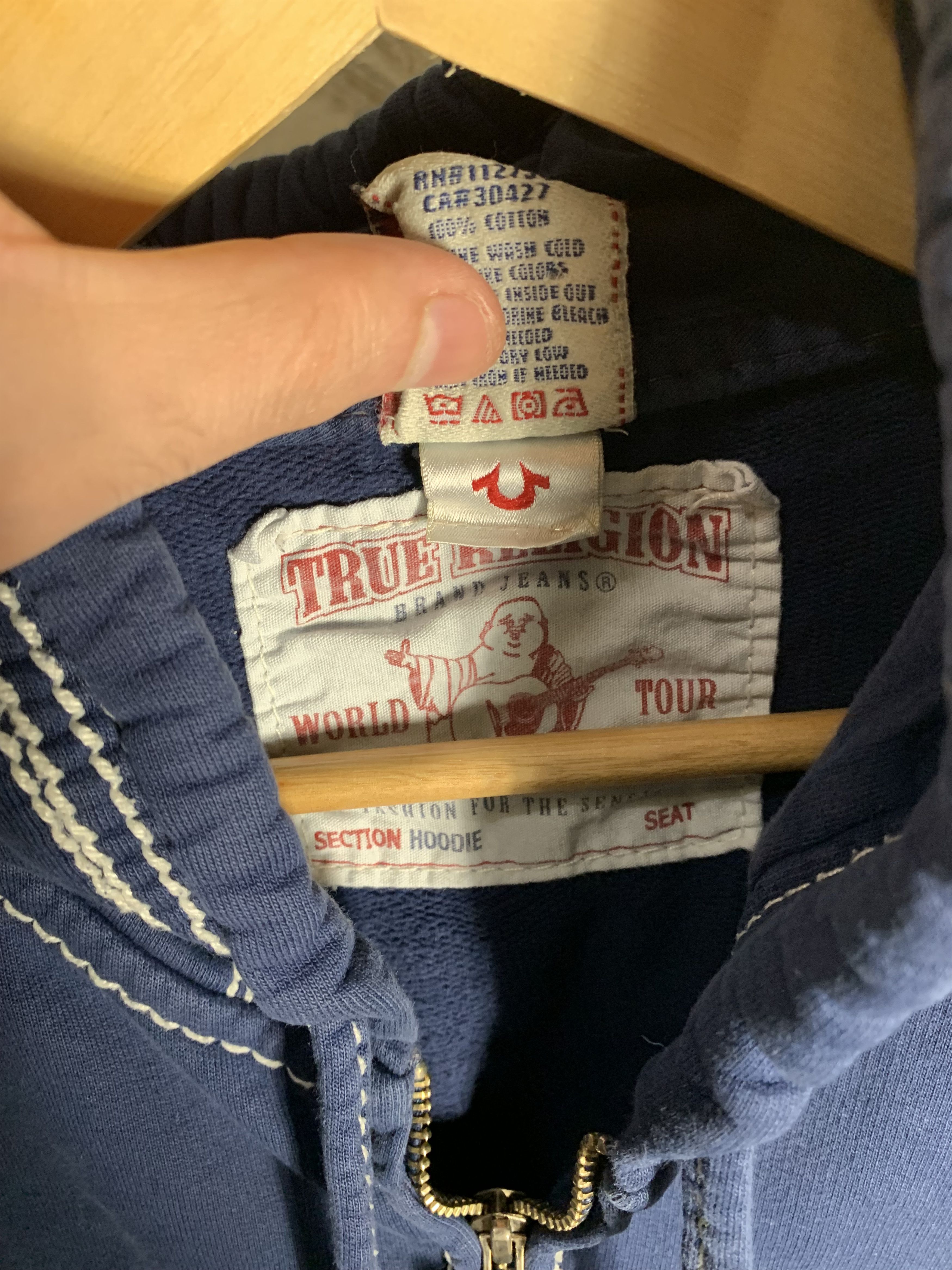 True Religion VINTAGE TRUE RELIGION DESIGNER ZIP HOODIE JAKCET RETRO Y2K Size US L / EU 52-54 / 3 - 8 Thumbnail
