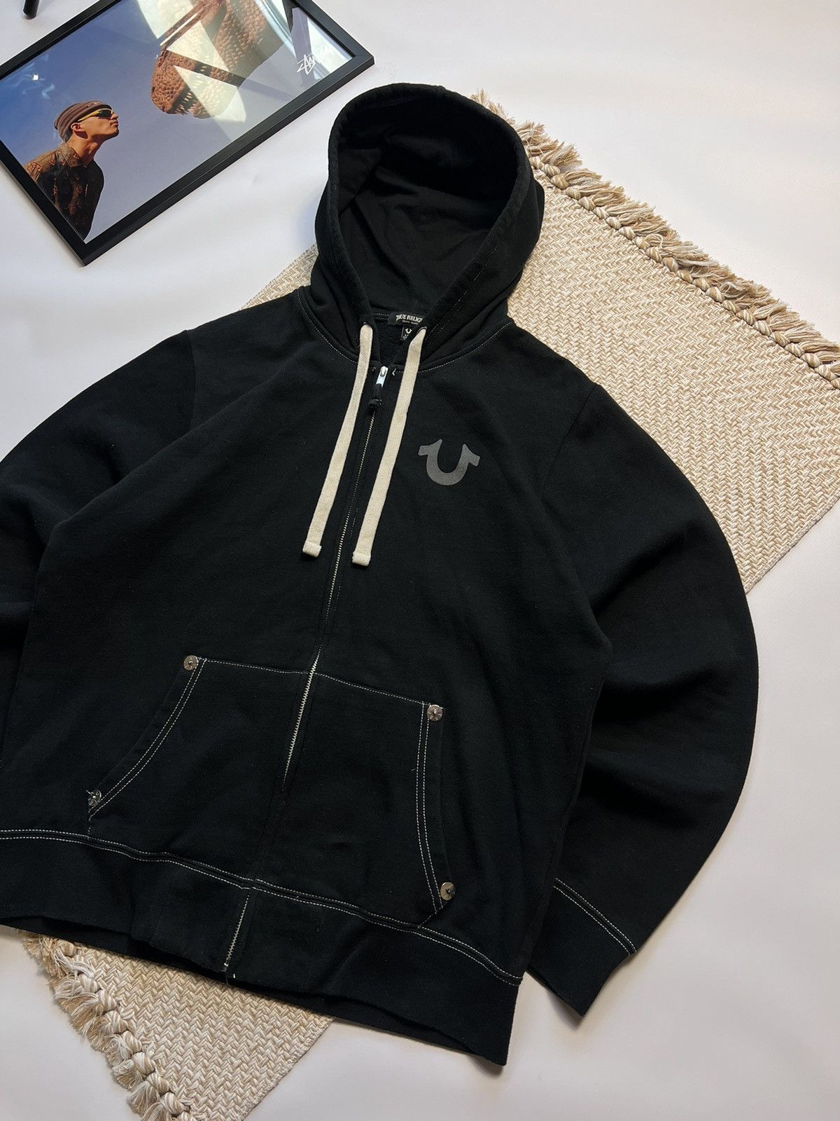 Japanese Brand Vintage True Religion Y2K zip hoodie Size US L / EU 52-54 / 3 - 4 Thumbnail