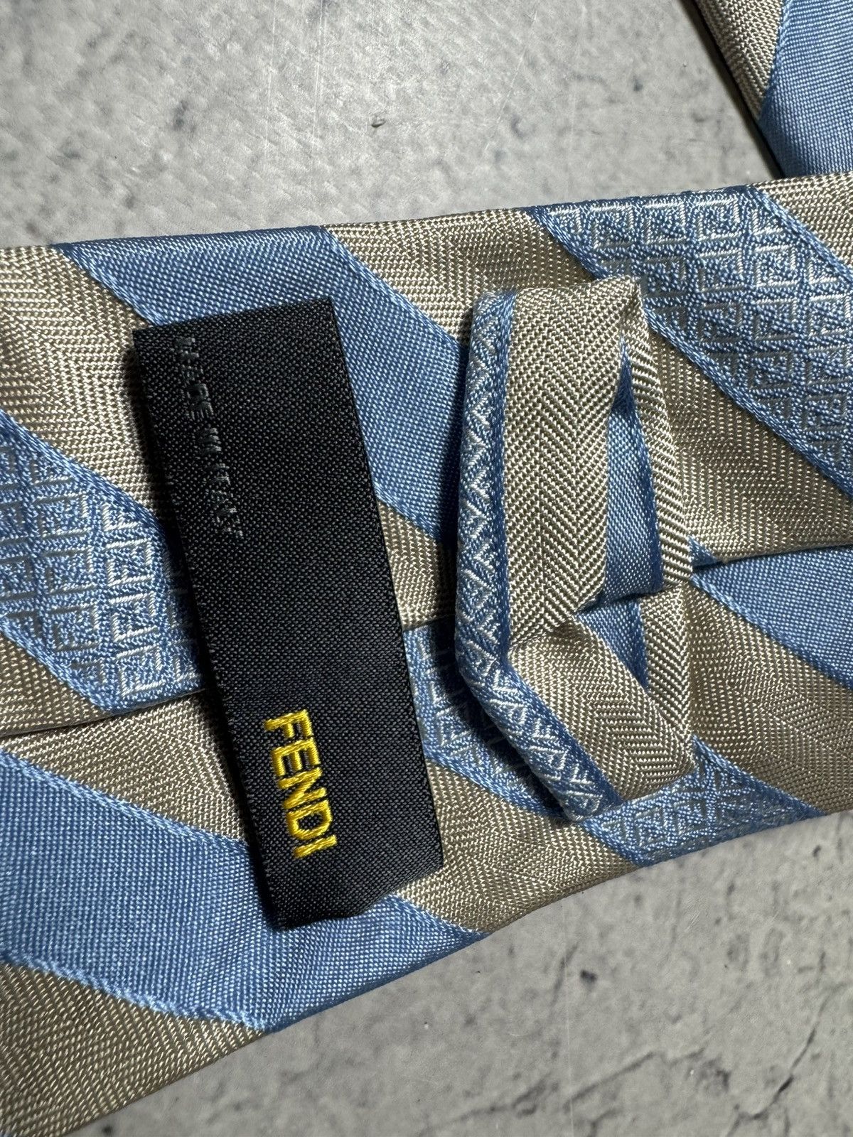 Fendi Fendi Luxury Silk Tie Size ONE SIZE - 4 Thumbnail