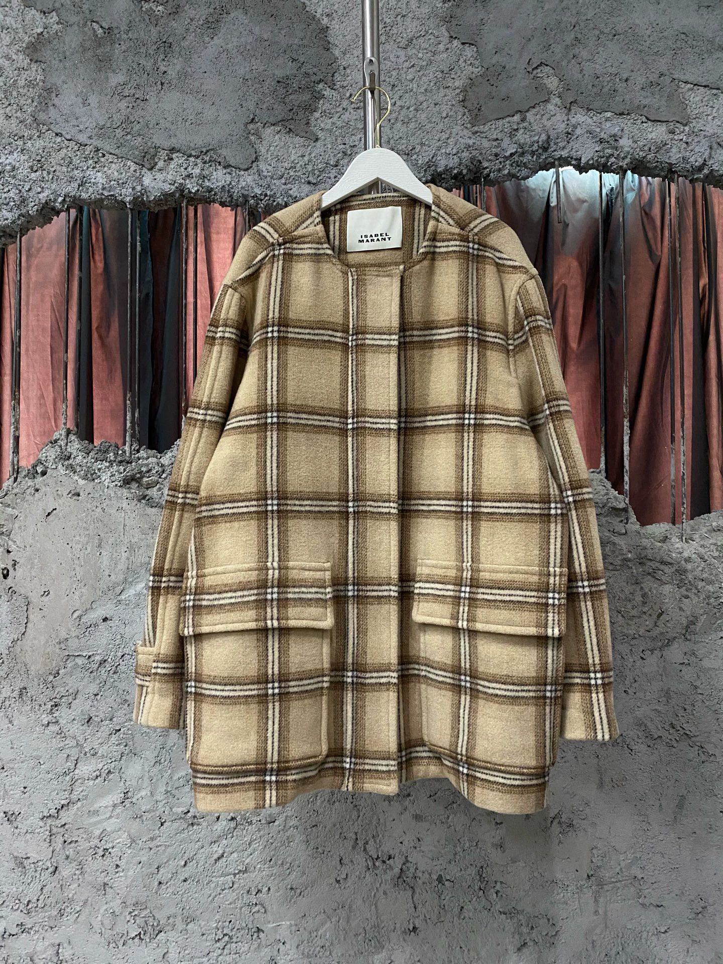 Isabel Marant Isabel Marant Plaid Wool Coat Women's 36 Size XS / US 0-2 / IT 36-38 - 1 Thumbnail