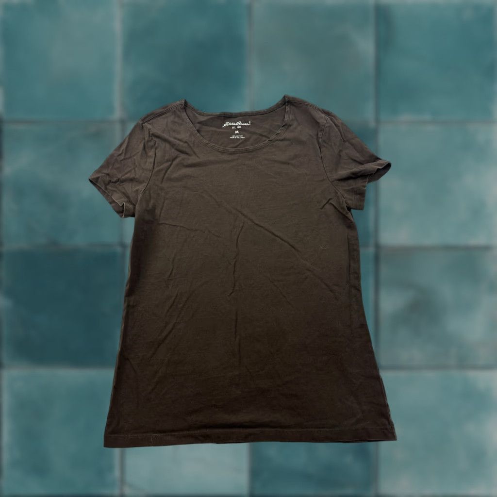 Eddie Bauer Eddie Bauer Shirt Womens Medium Brown Short Sleeve Top Casual Ladies Size M / US 6-8 / IT 42-44 - 1 Thumbnail