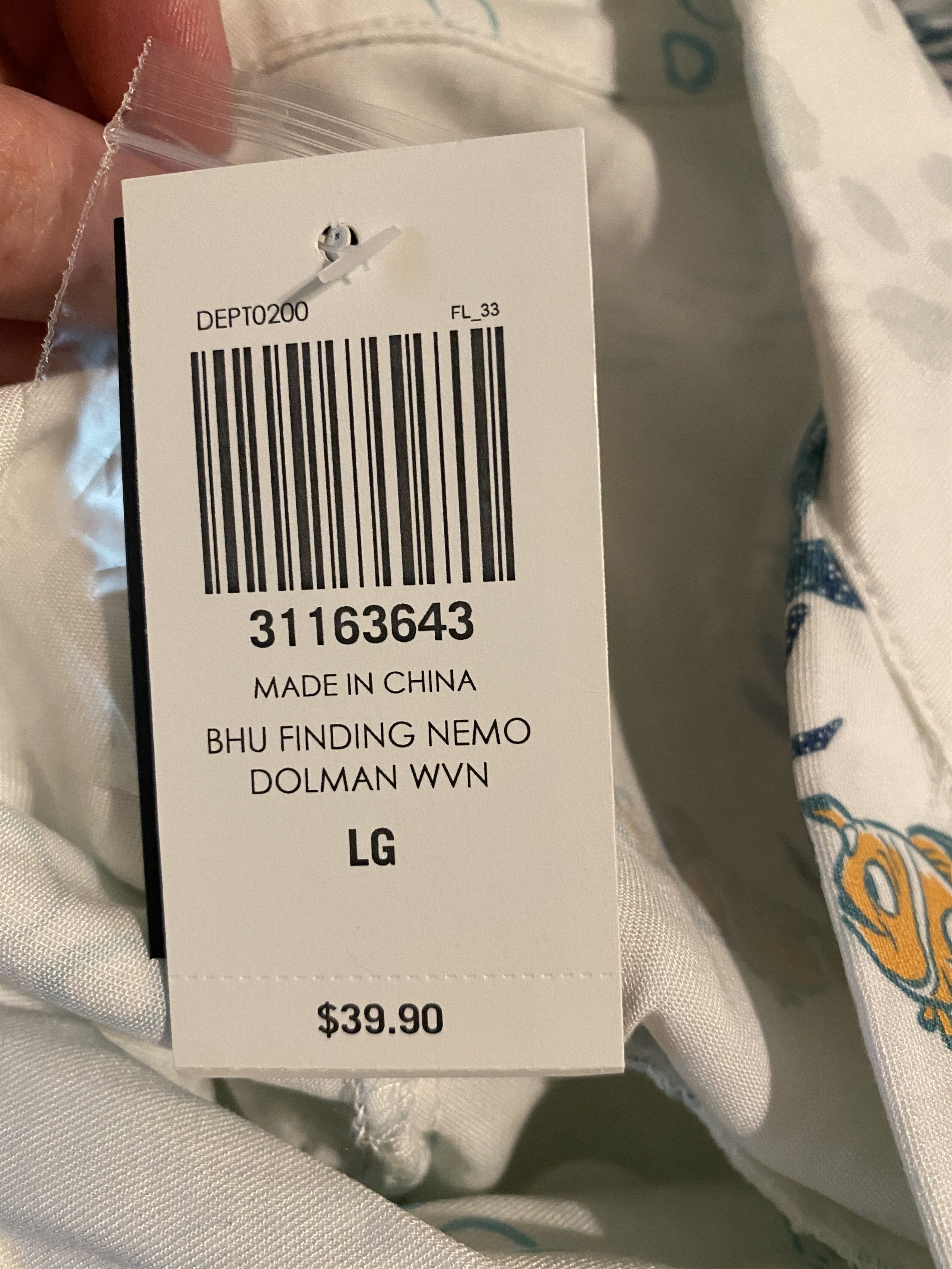 Disney Disney Pixar Finding Nemo Dolman Top Blue & Orange Large Size L / US 10 / IT 46 - 6 Thumbnail