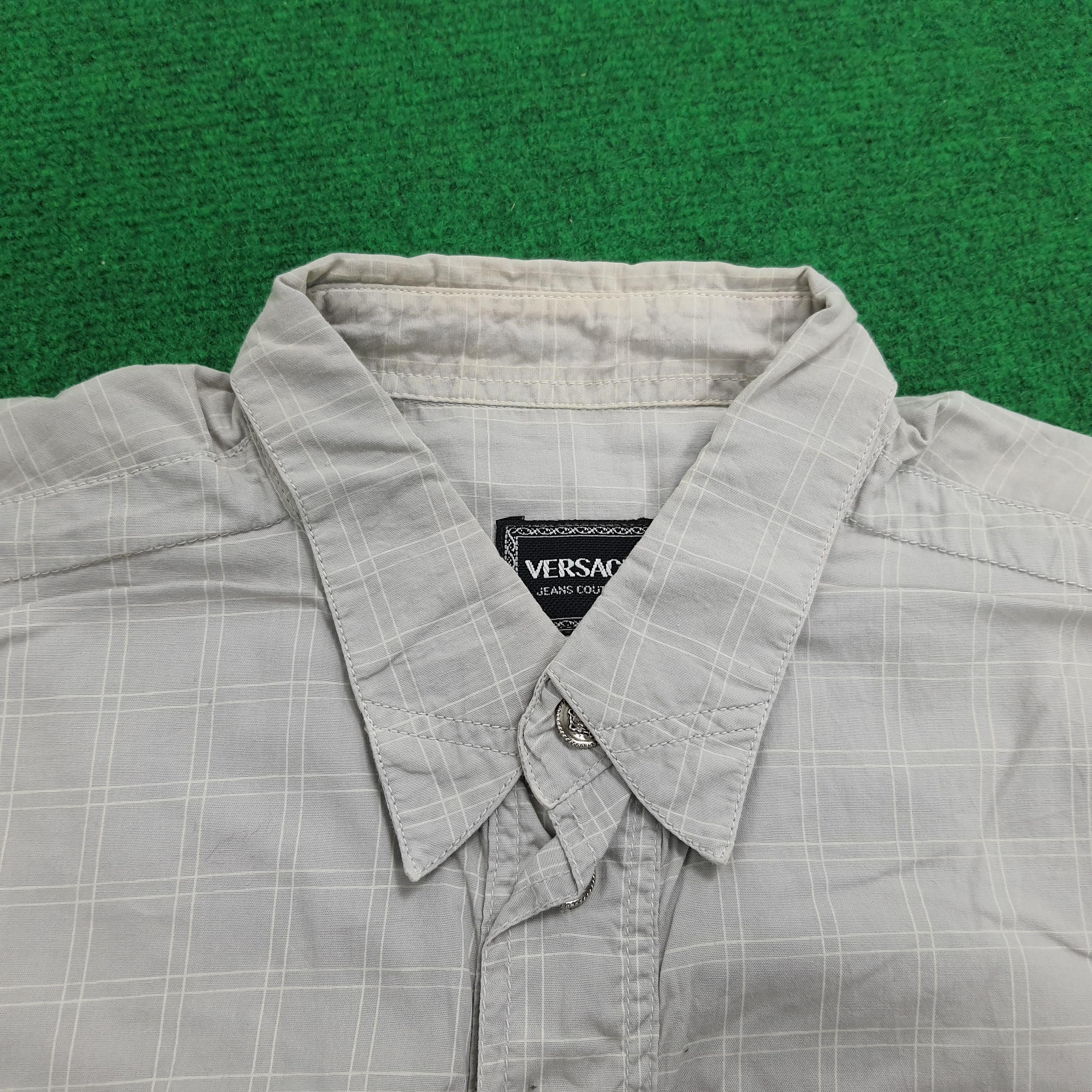 Versace Jeans Couture × Vintage Vintage VERSACE Jeans Couture Shirt Size US XL / EU 56 / 4 - 3 Thumbnail