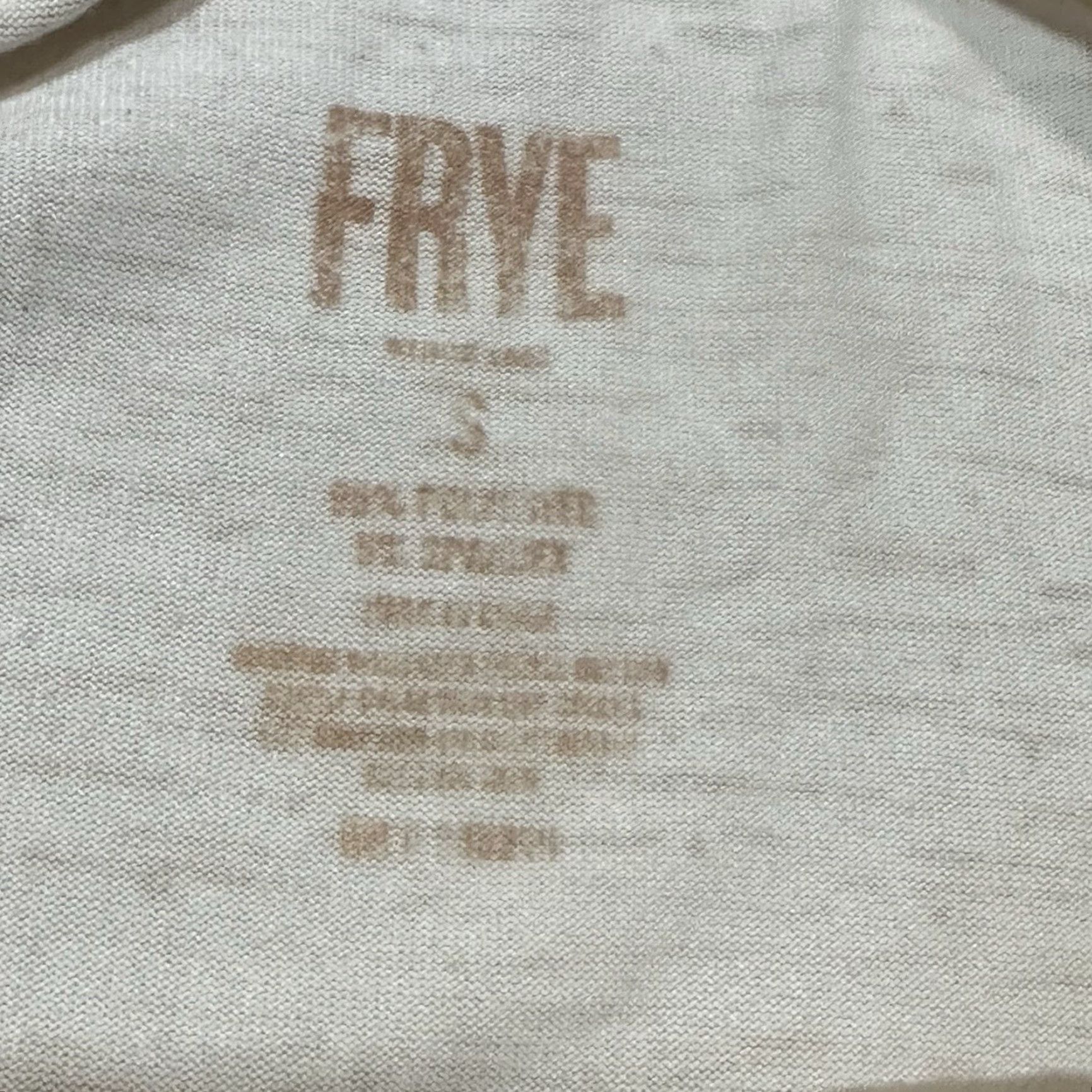 Frye Frye Henley T Shirt Mens Small Beige T-Shirt Mens Beige Regular Breathable Beach Classic Outdoor 2020s Size US M / EU 48-50 / 2 - 4 Thumbnail