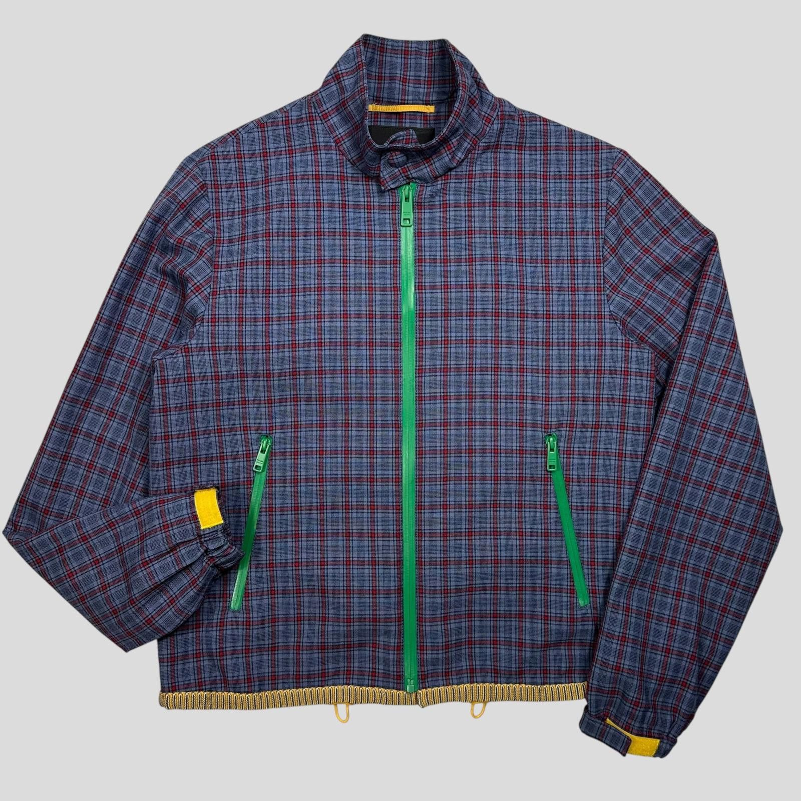 Prada Prada Milano SS16 Wool Taped Zip Tech Plaid Blouson Jacket S Size US S / EU 44-46 / 1 - 7 Thumbnail