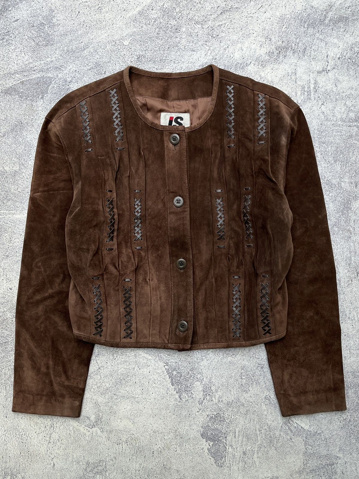 Issey Miyake 1980’s Issey Miyake Sport Stitched Leather Jacket Size US M / EU 48-50 / 2 - 1 Thumbnail