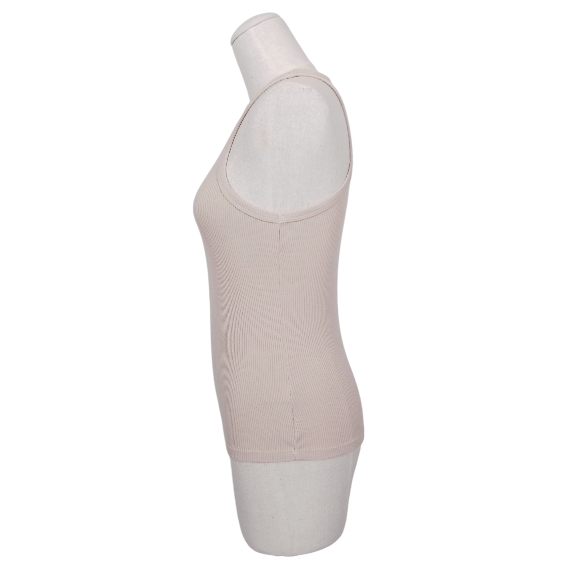 Agolde Rib Tank Latte Sz Small Size S / US 4 / IT 40 - 2 Thumbnail