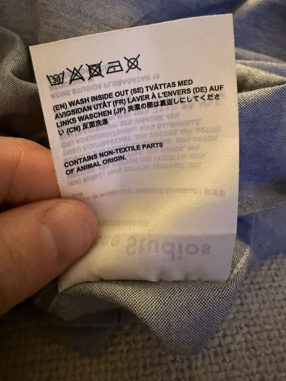 Acne Studios Acne Studios Isherwood Chamb Button-Down — Blue Chambray Size US M / EU 48-50 / 2 - 10 Thumbnail