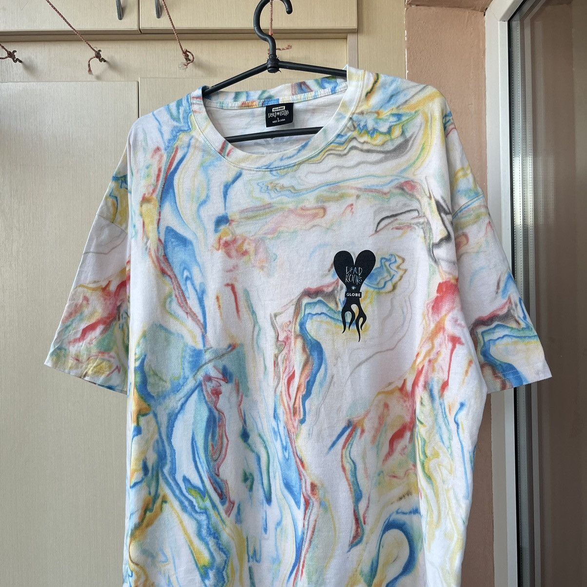 Globe Globe x dead kooks tie die Skateboard Tee Shirt Size US L / EU 52-54 / 3 - 3 Thumbnail
