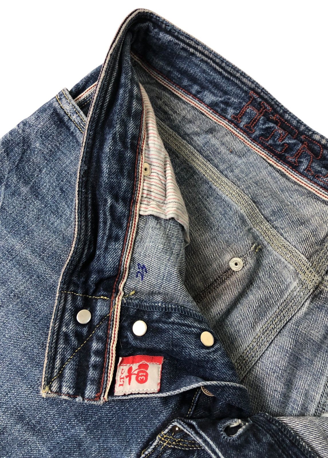 Japanese Brand Japan Rags Heritage Stone Washed Distressed Denim Jeans Size US 32 / EU 48 - 11 Thumbnail