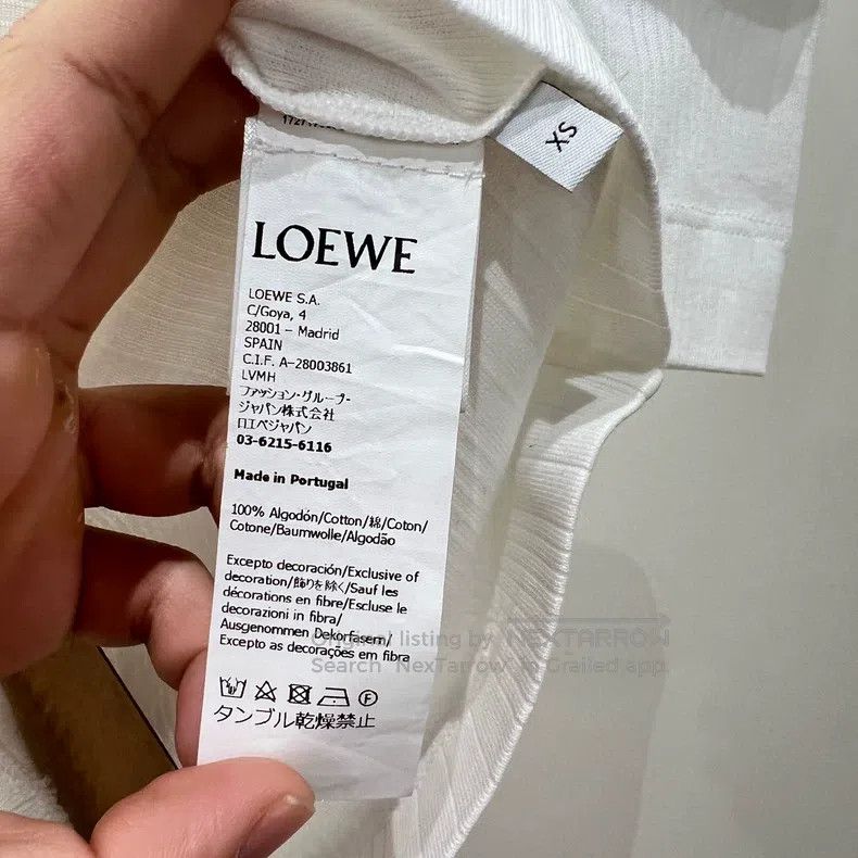 Loewe Loewe Logo Embroidered Short Sleeve Size XS / US 0-2 / IT 36-38 - 4 Thumbnail