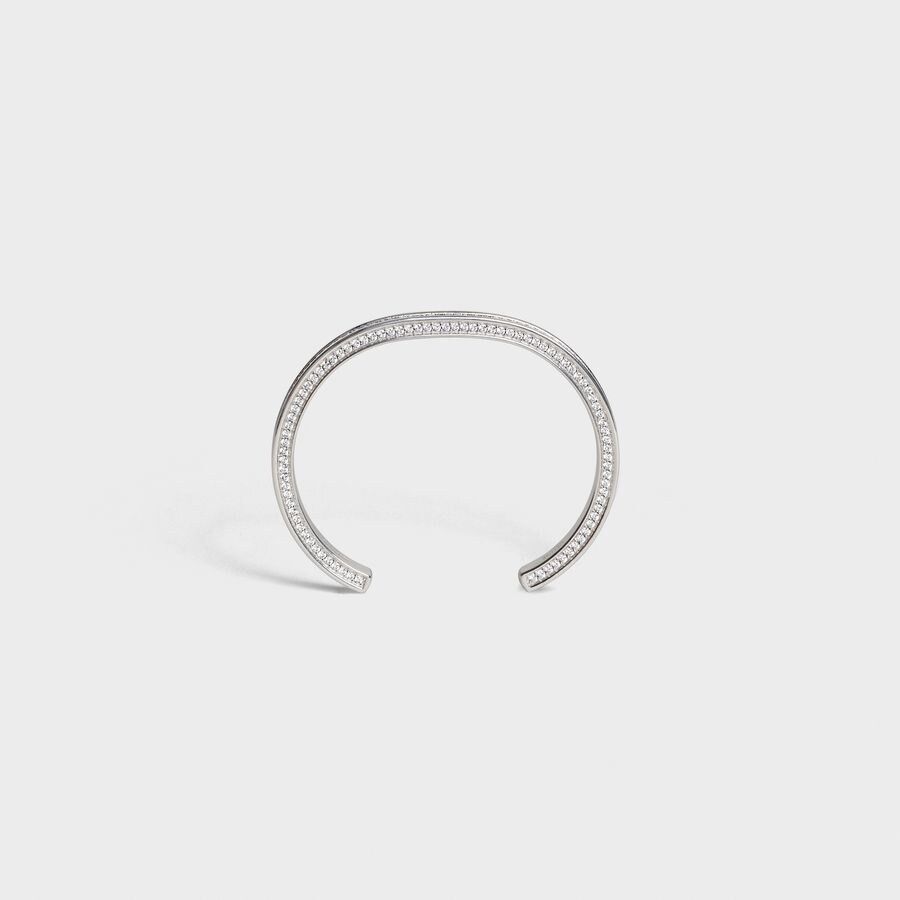 Celine o1loc1c1124 Size:OS / Edwige Thin Bracelet in Silver Size ONE SIZE - 1 Thumbnail