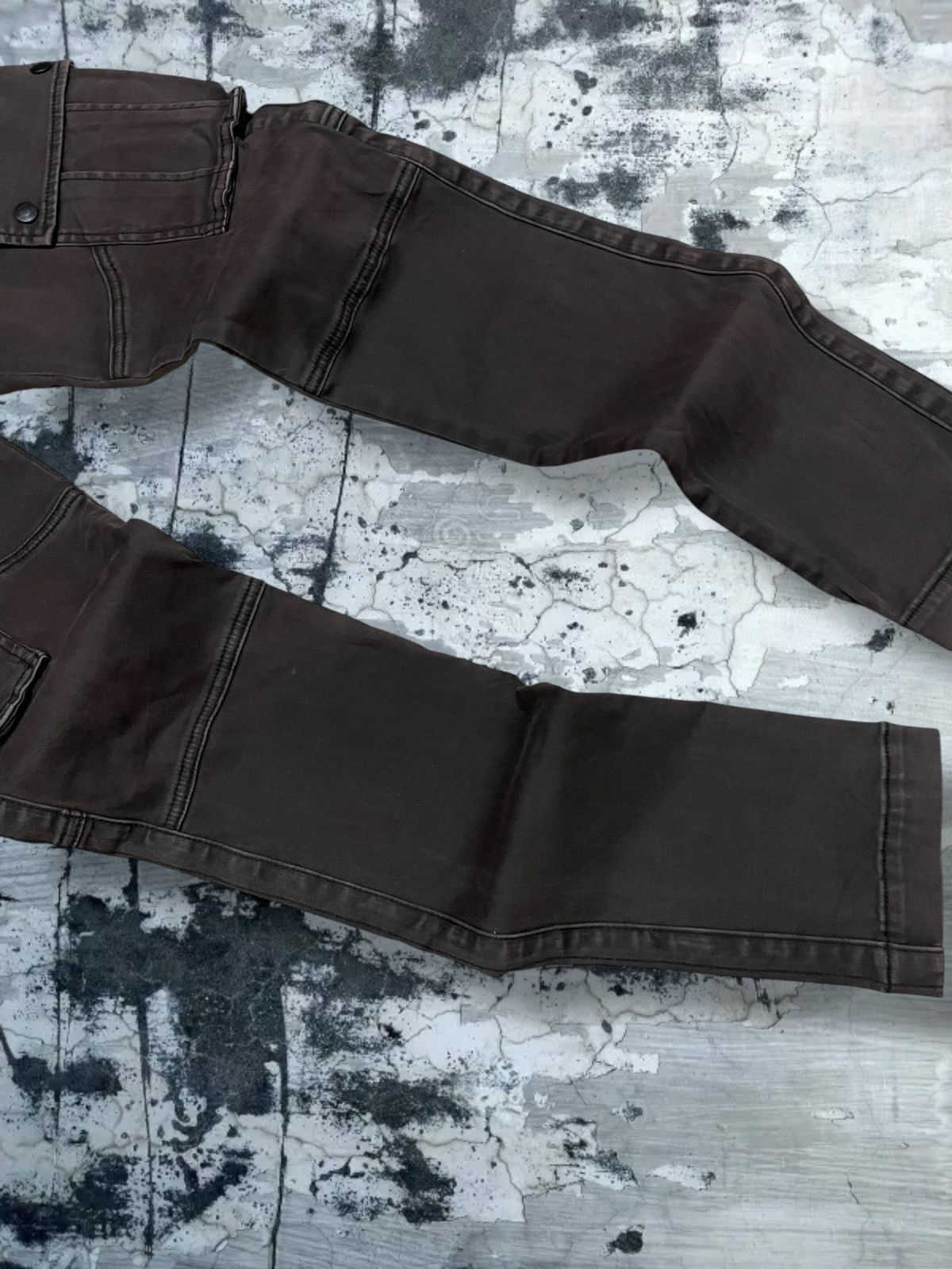 Japanese Brand Vintage 90s Japan Designer Tete Homme Skinny Tactical Cargo Size US 30 / EU 46 - 6 Thumbnail