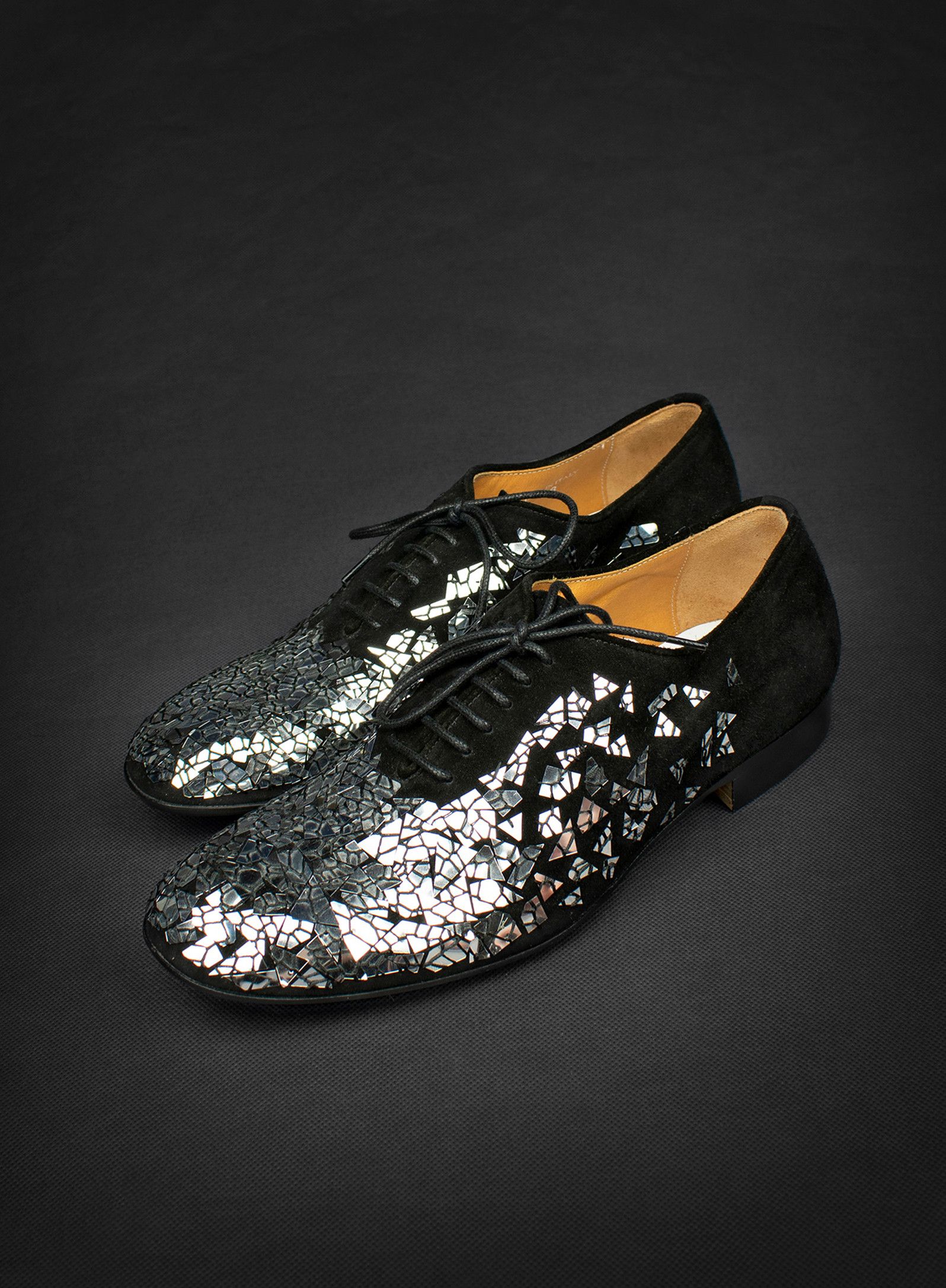 image of Maison Margiela New. Suede Mirror Derby Shoes, Unisex, Limited Edition Shoes, Women's (Size 8)