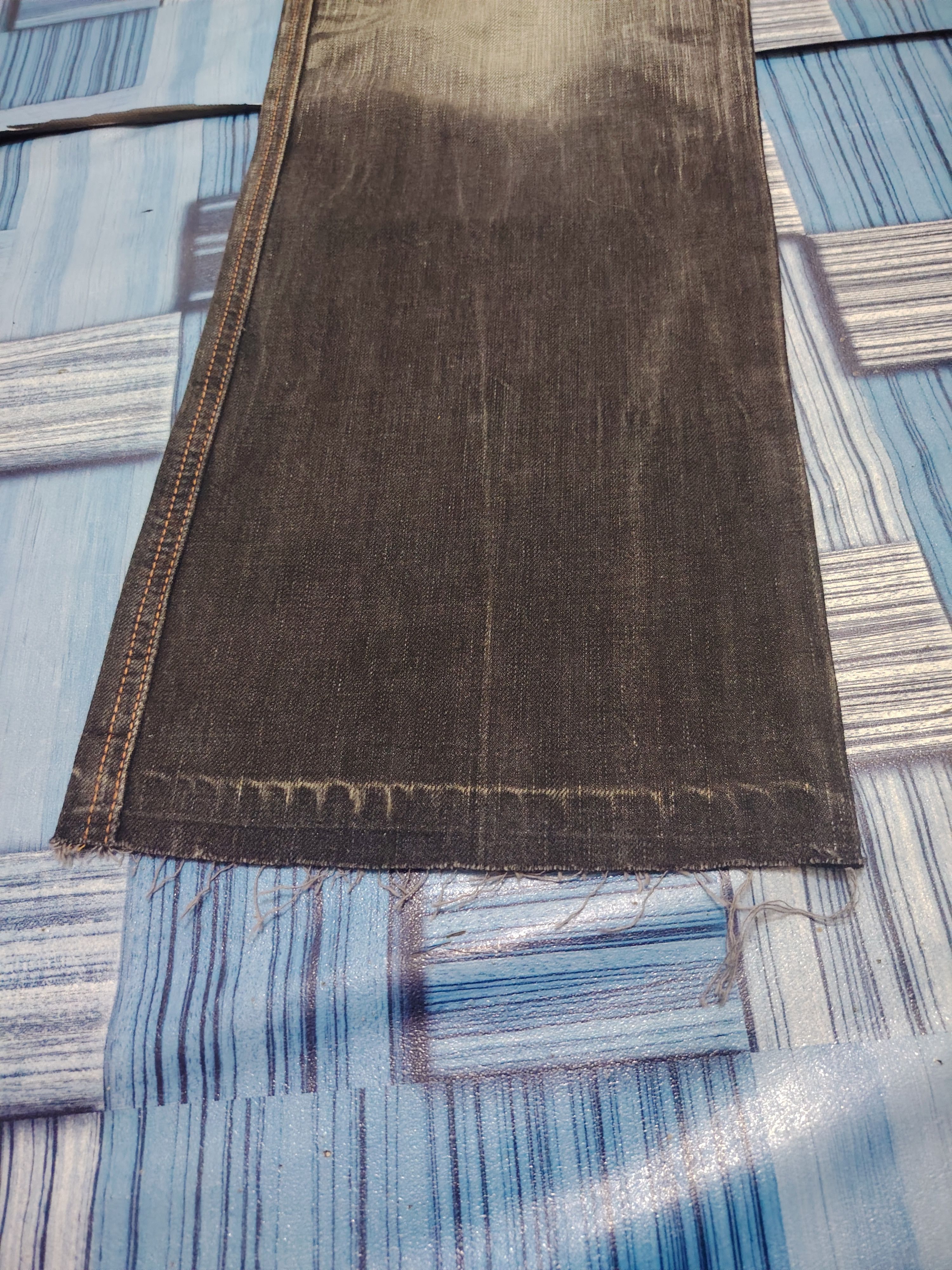 Edwin Japanese Edwin 503 Blue Trip Orange Stitch Flared Jeans Size US 35 - 5 Thumbnail