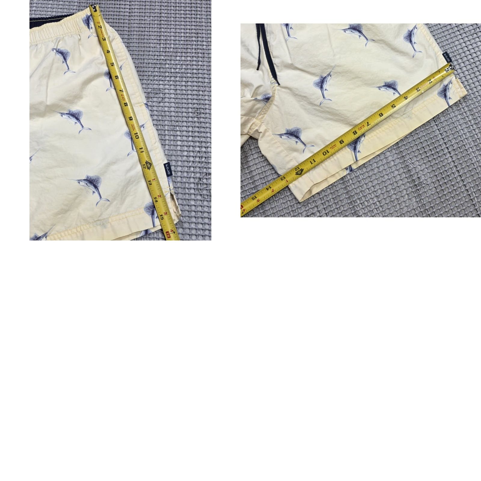 Vintage VINTAGE Polo Sport Shirt Shorts S Yellow 90s Shark Swordfish Print Trunks Mens Size US S / EU 44-46 / 1 - 9 Thumbnail