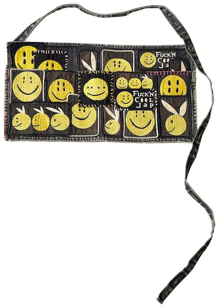 Kapital Kapital 14Oz Black Denim 2Way ad Apron 'Rainbowy' Size ONE SIZE - 5 Thumbnail