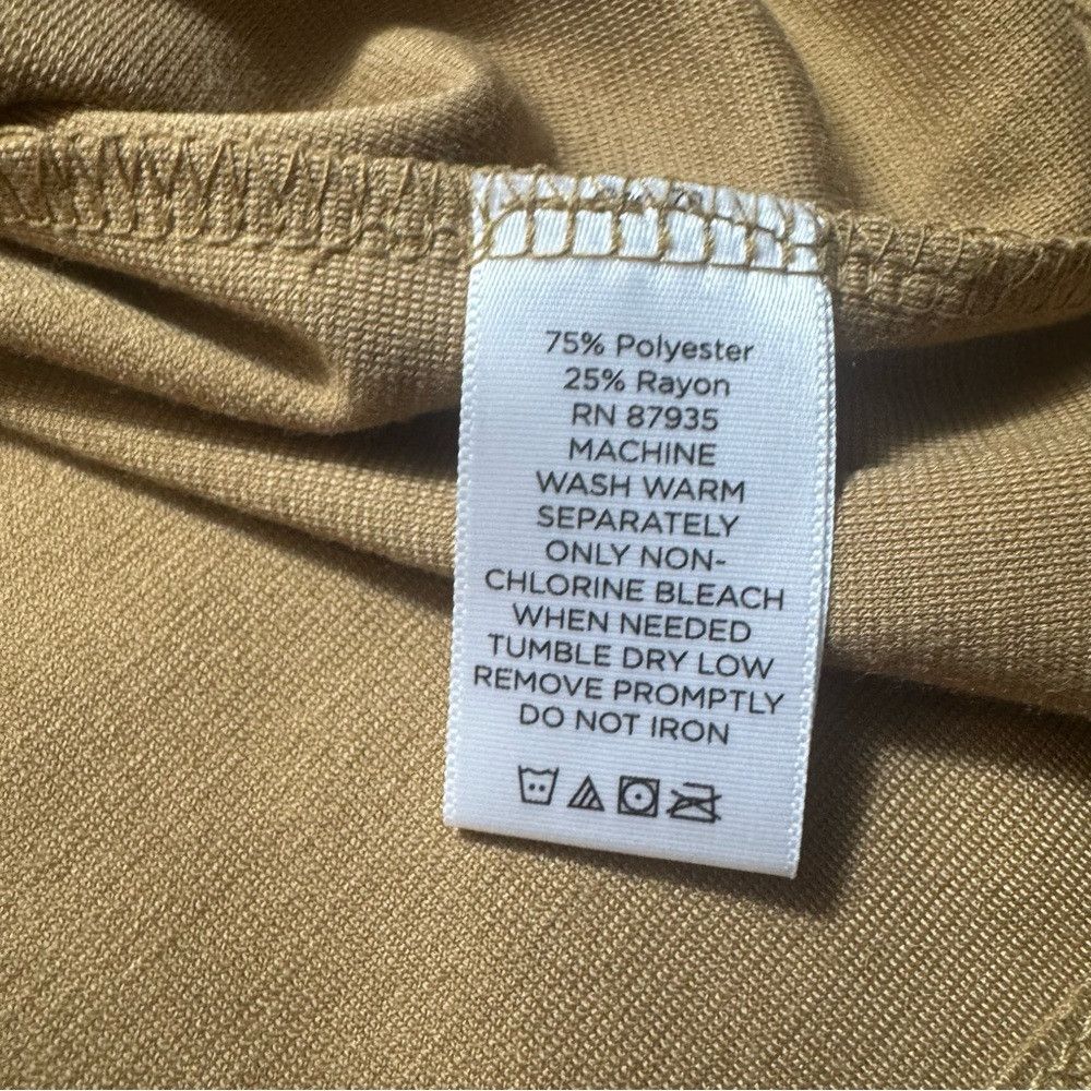 Other New Susan Graver Ponte Knit Light Brown Dress With Loop Sca Size XL / US 12-14 / IT 48-50 - 8 Thumbnail