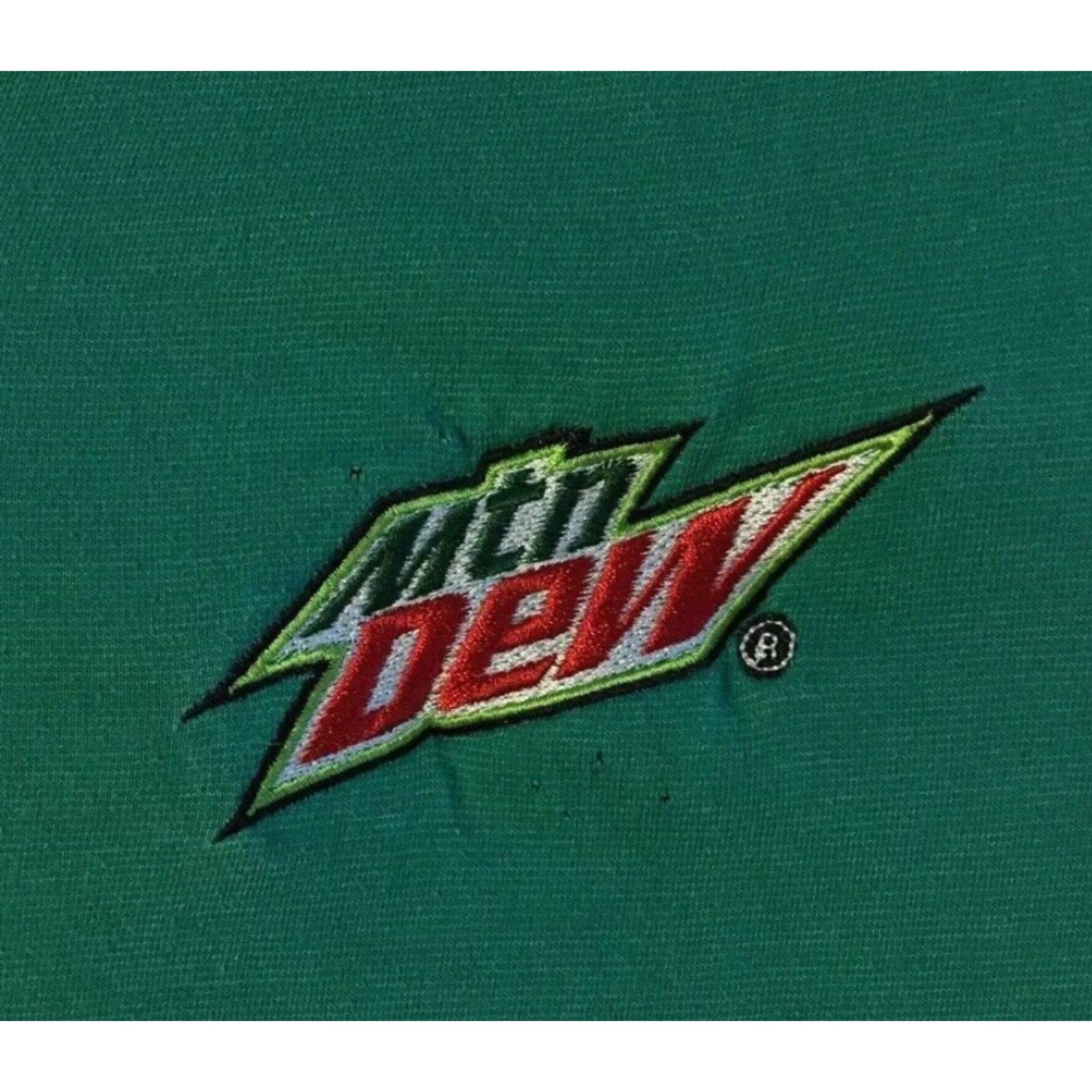 Vintage Vtg Mountain Dew Faded Promo Polo Shirt M Soda Junk Food Coke Grunge 90s Y2K Size US M / EU 48-50 / 2 - 2 Thumbnail