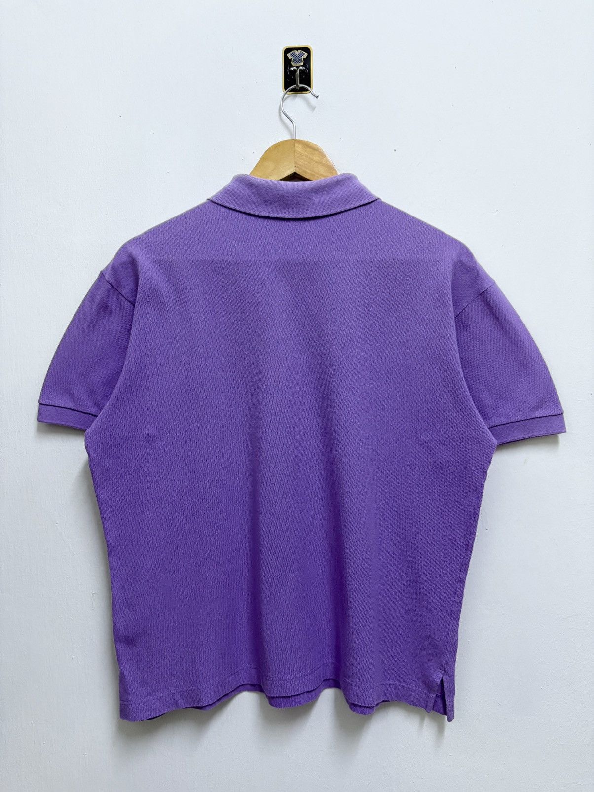 Gucci 2000's Gucci Basic Logo Embroidered Purple Polo Shirt Size US M / EU 48-50 / 2 - 2 Thumbnail