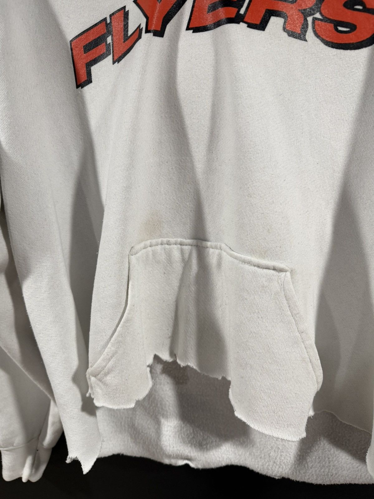 Vintage 1990s Vintage Philadelphia Flyers Cropped Grunge Hoodie XL Size US XL / EU 56 / 4 - 3 Thumbnail