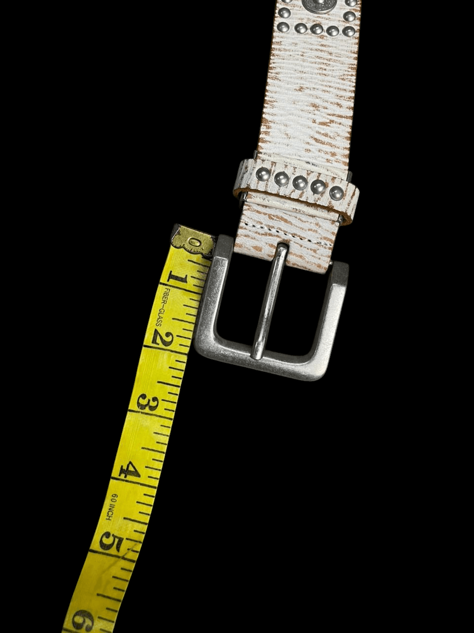 Japanese Brand Handmade Studded Leather Belts Size 34 - 6 Thumbnail