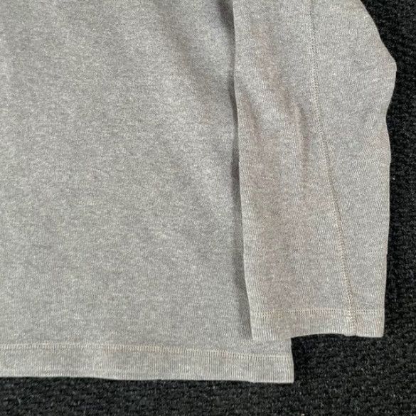 Banana Republic VINTAGE Banana Republic Mens Gray Quarter Zip Pullover Sweater Size L 100% Cotton Size US L / EU 52-54 / 3 - 3 Thumbnail