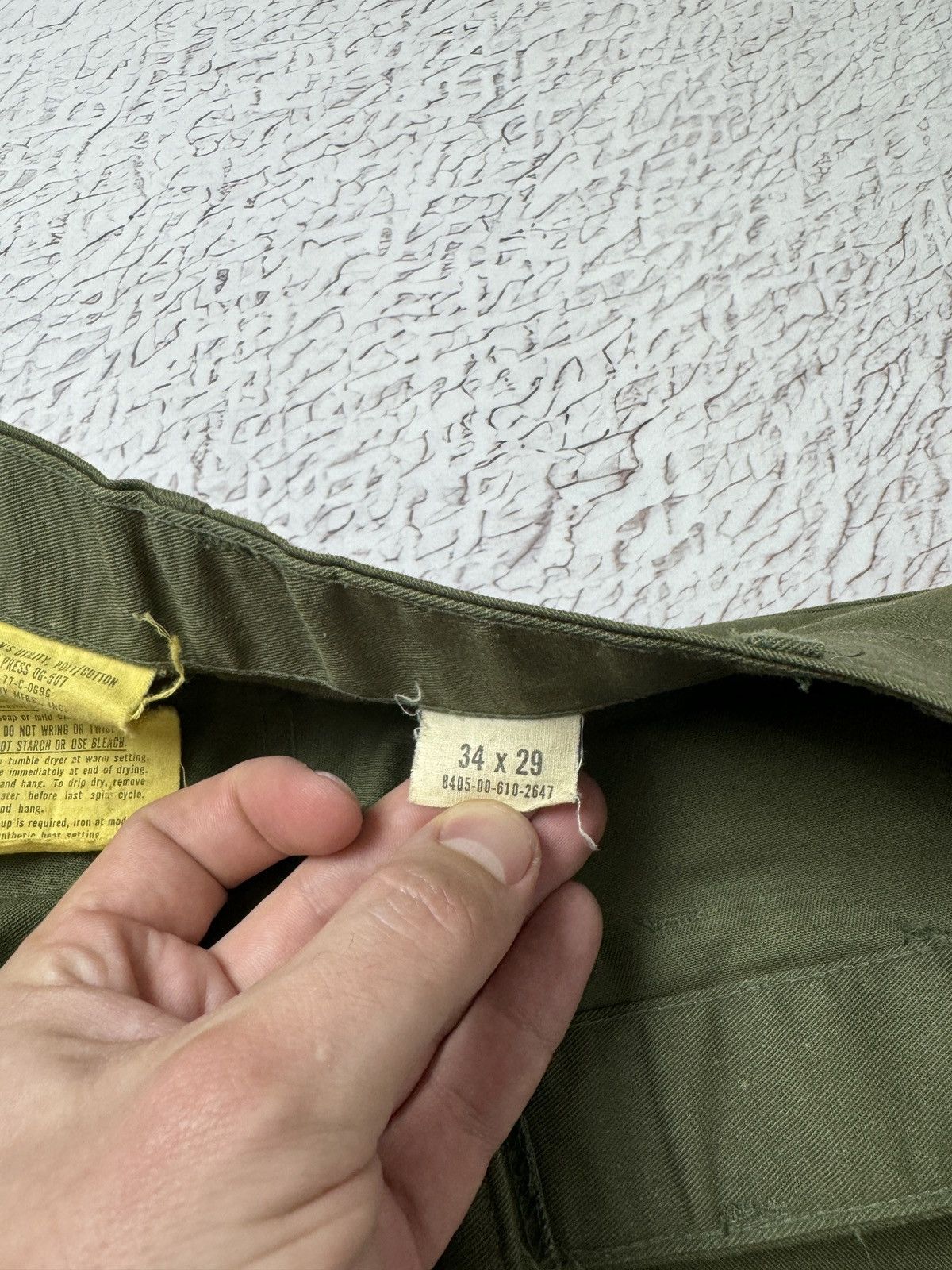 Vintage Vintage 80s US Army Trousers Pants Serval zipper military 34 Size US 34 / EU 50 - 9 Thumbnail
