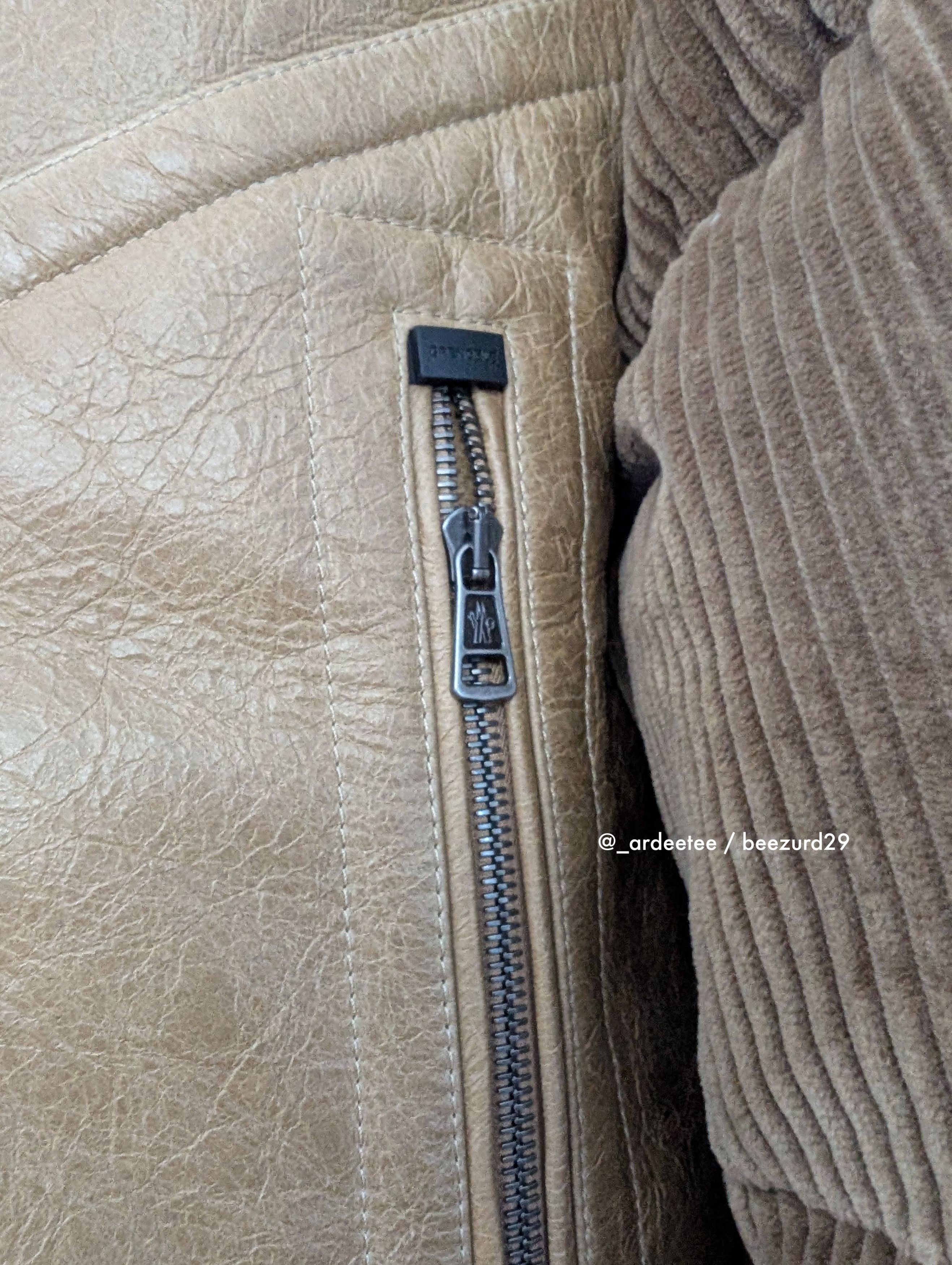 Moncler Grenoble *NEW* $8K SHEARLING LEATHER/DOWN ARGENS PUFFER JACKET Size US M / EU 48-50 / 2 - 7 Thumbnail