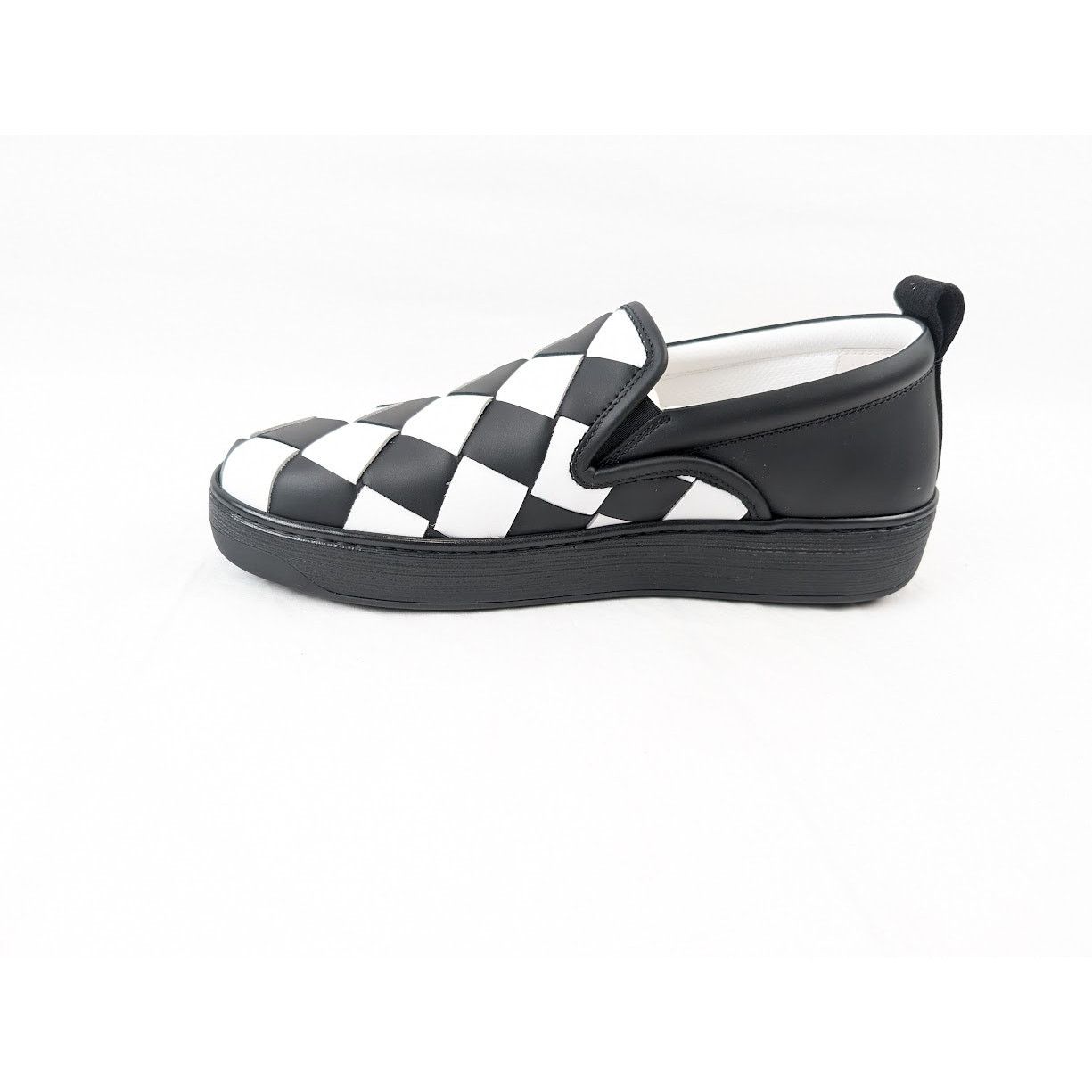 Bottega Veneta o1rshd1 Bolt Calf Intrecciato Sneakers in Nero / Optic White Size US 7.5 / EU 40-41 - 8 Thumbnail