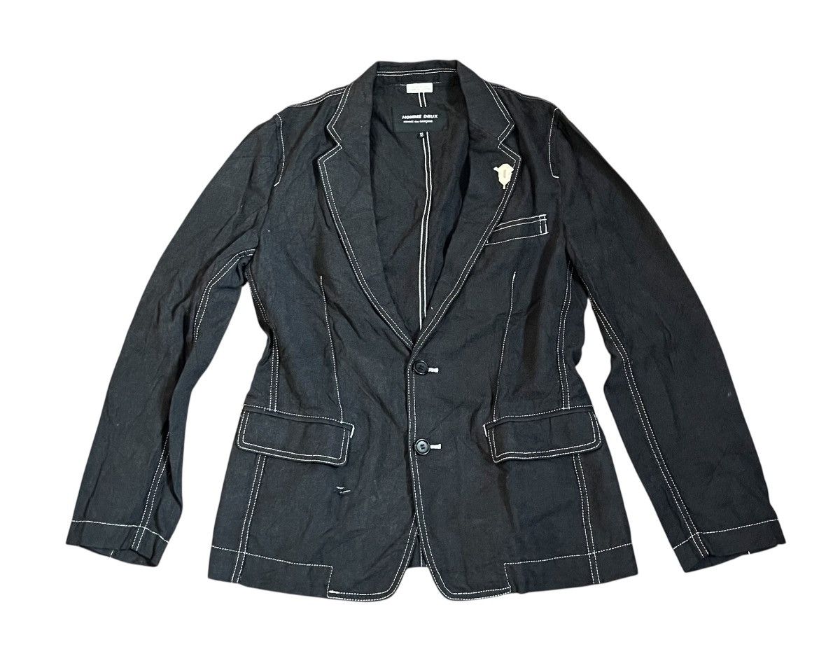 Comme des Garcons Cdg homme deux contrast stitching blazer Size US S / EU 44-46 / 1 - 1 Thumbnail
